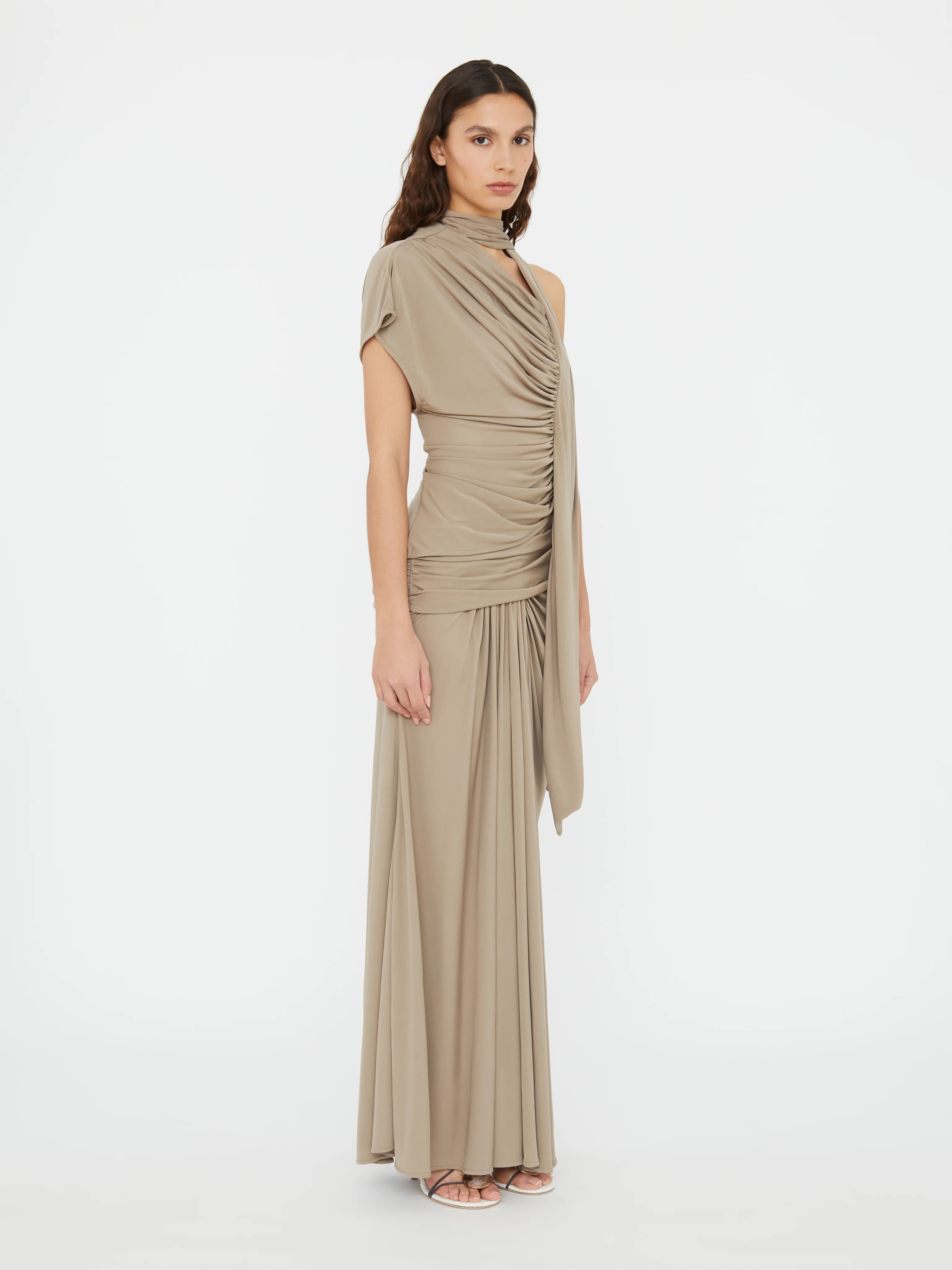 Aiba Draped Jersey Skirt - Image 3