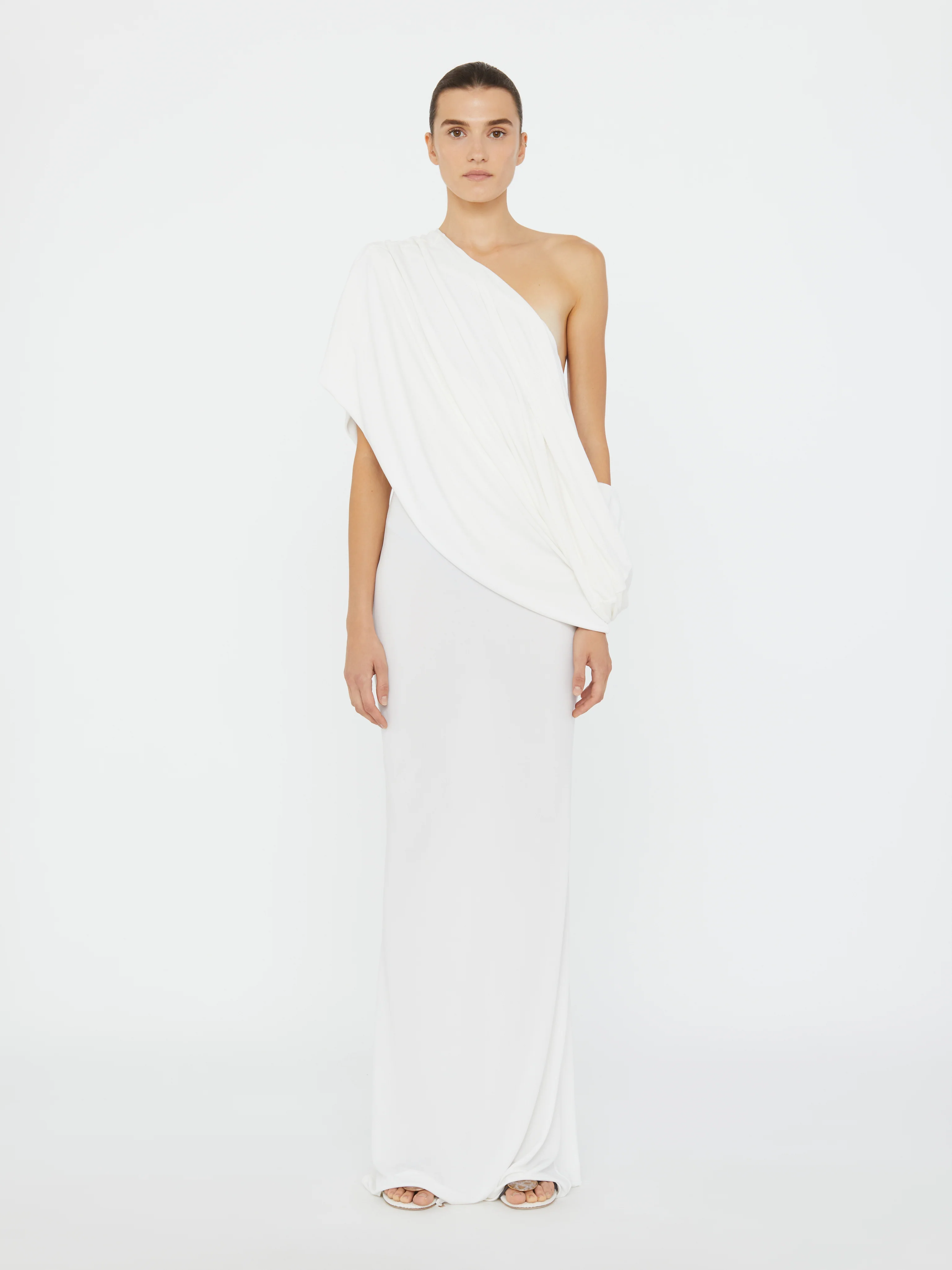 Aiba Draped Jersey Tee Dress - Image 3