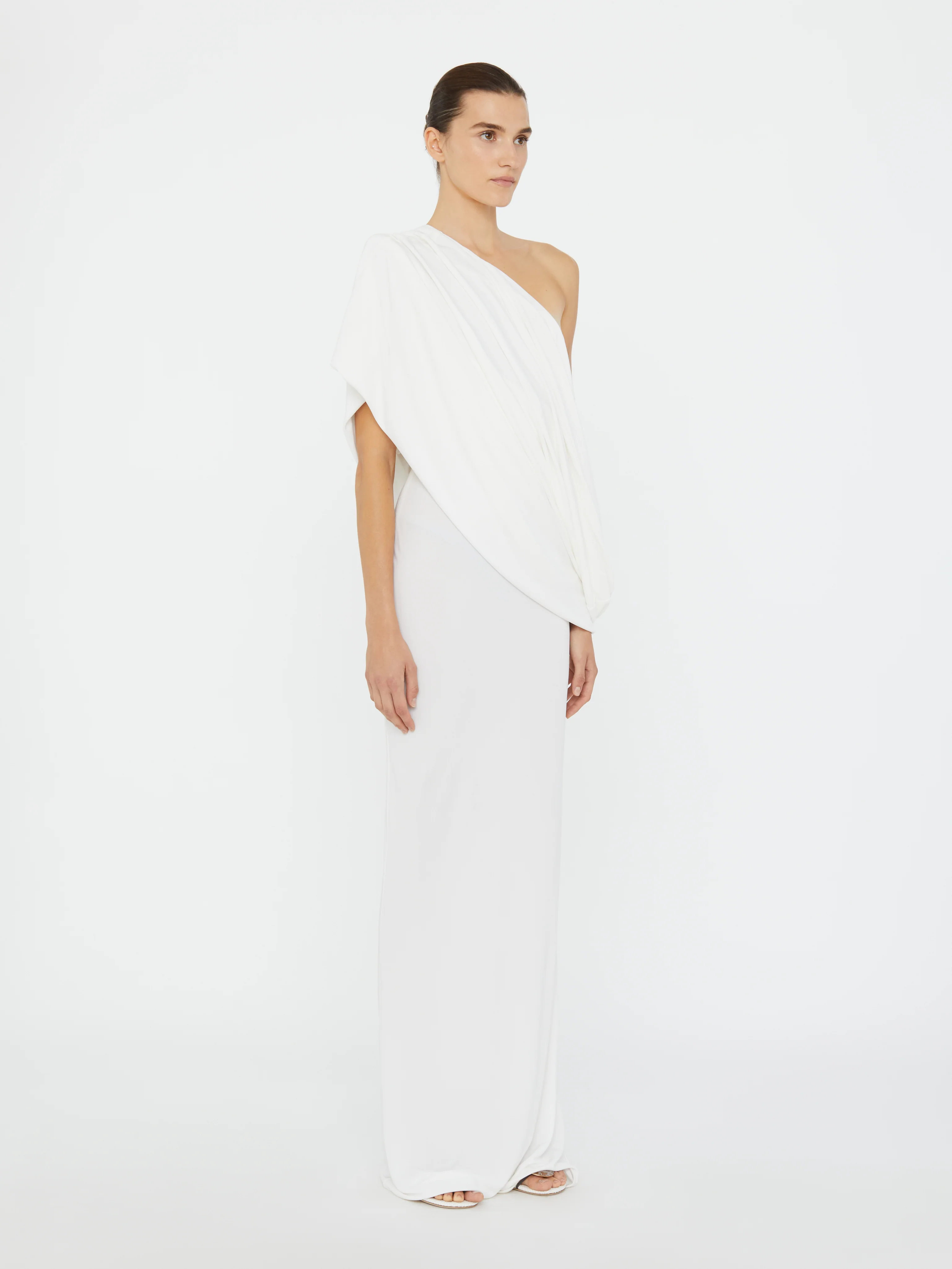 Aiba Draped Jersey Tee Dress - Image 5