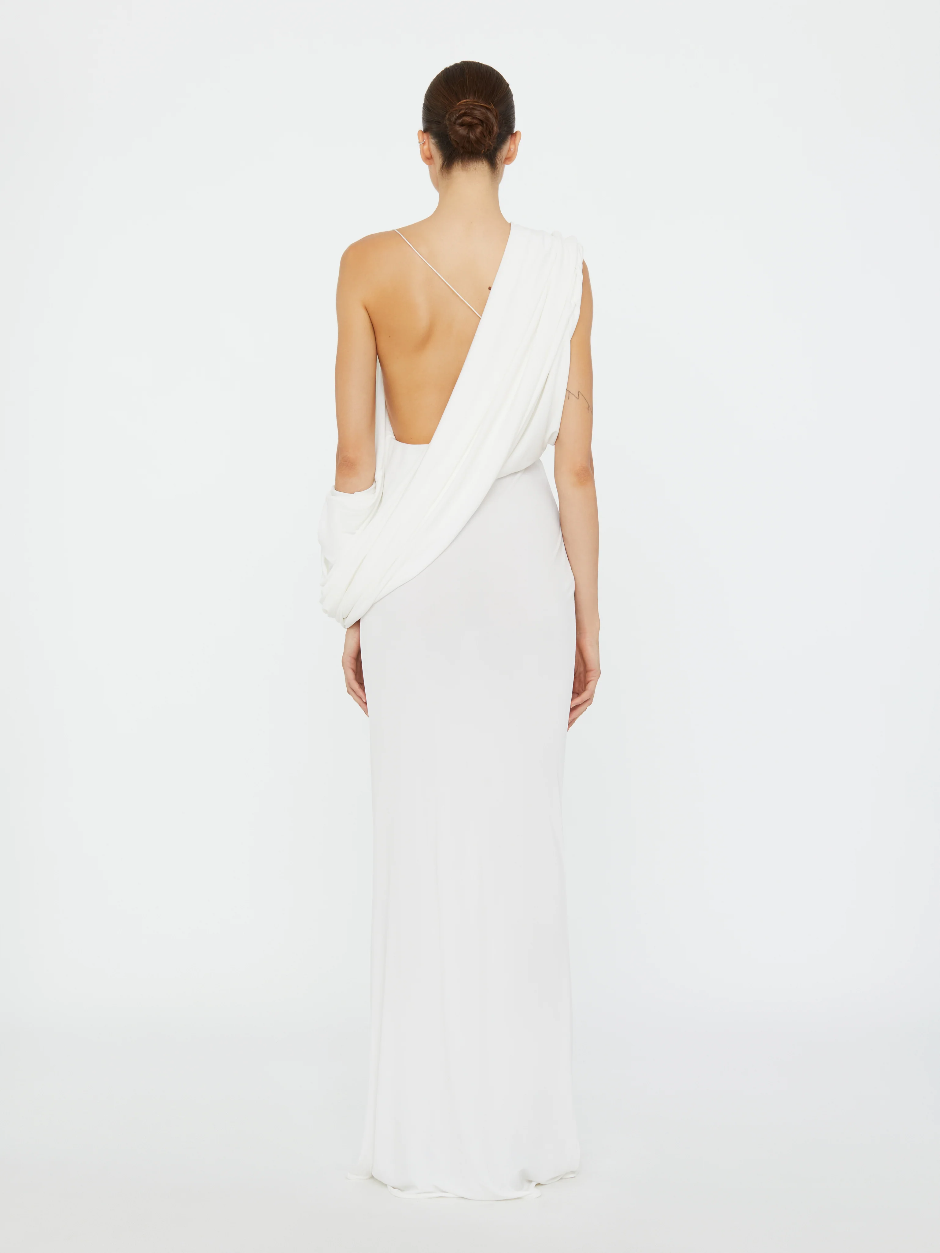Aiba Draped Jersey Tee Dress - Image 7