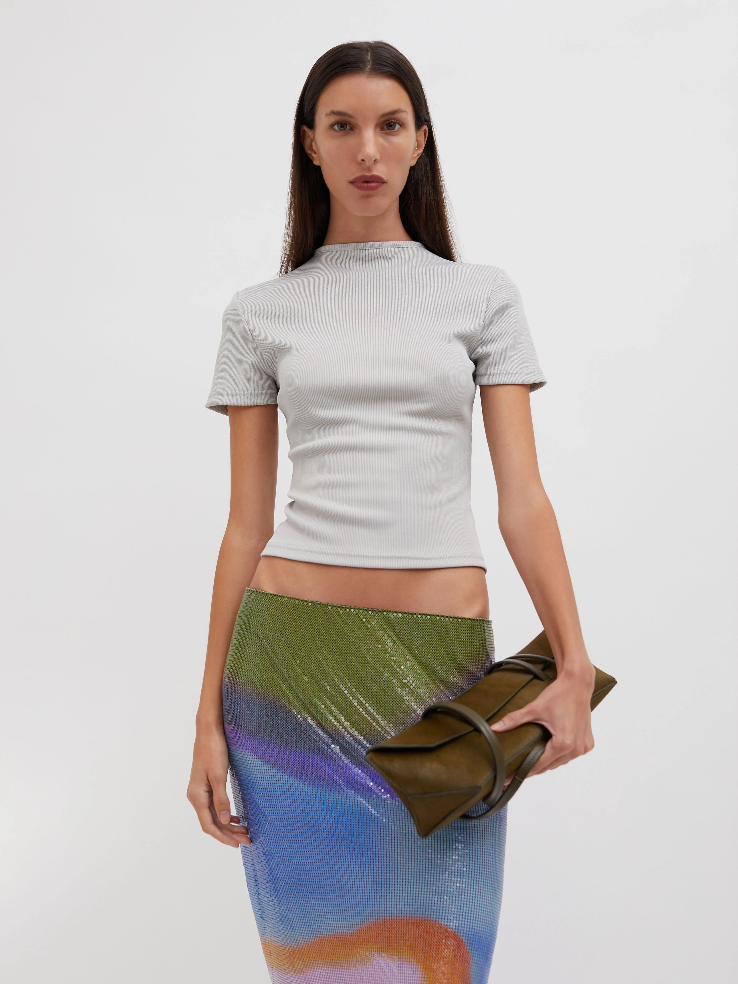 Aura Glowmesh Midi Skirt - Image 4