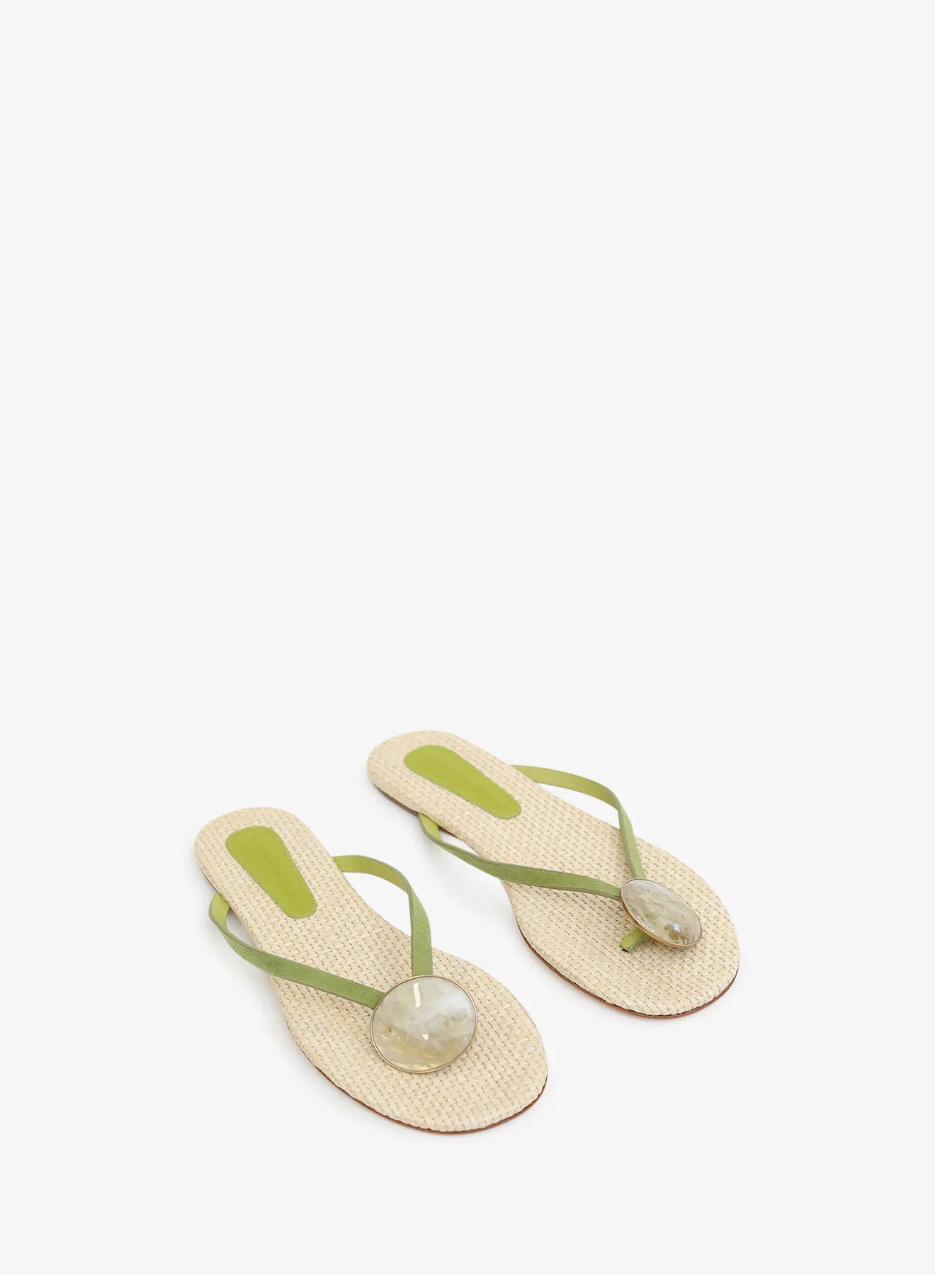 Aura Quartz Raffia Flip Flop - Image 3