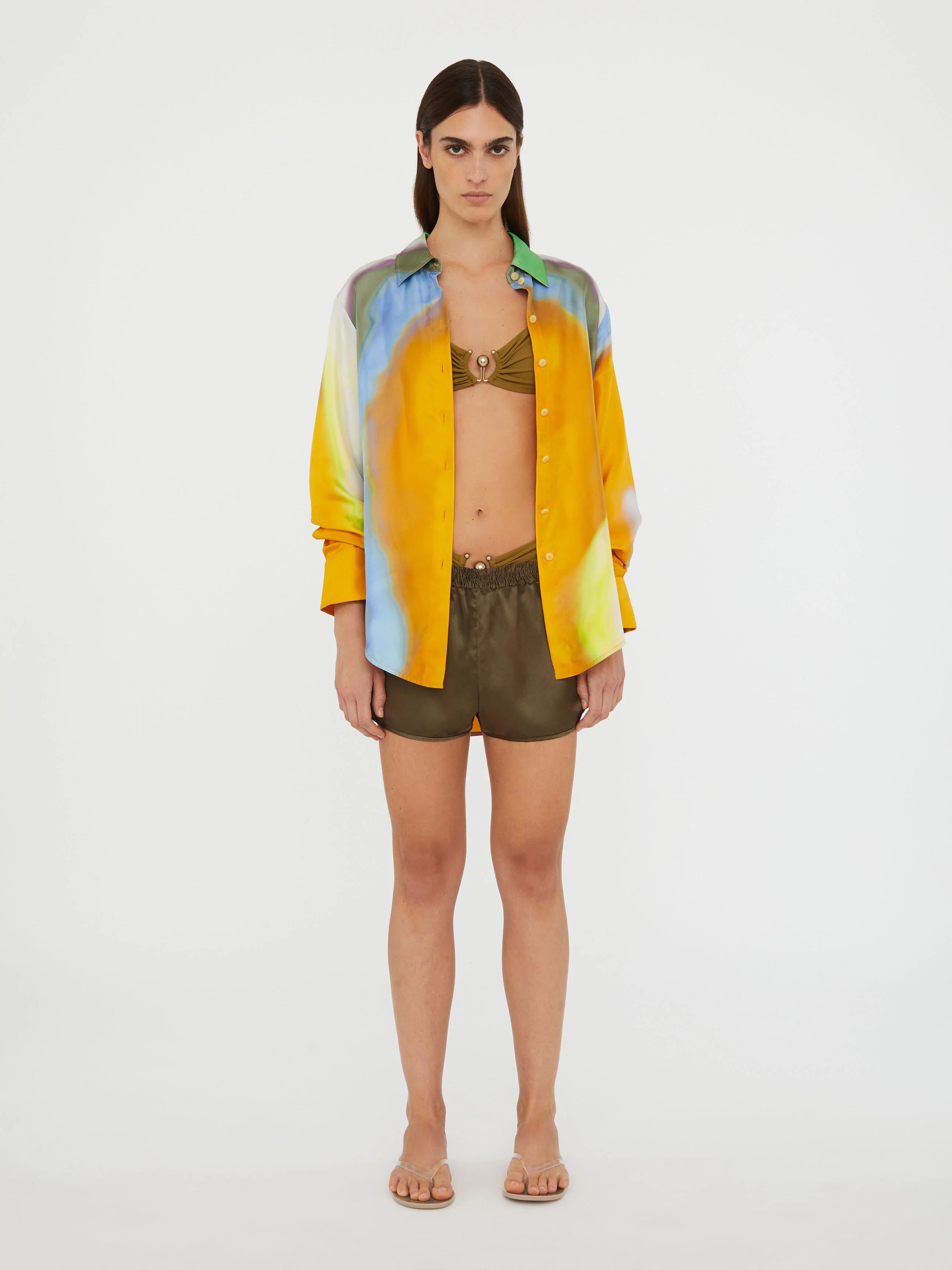 Aura Silk Slim Shirt