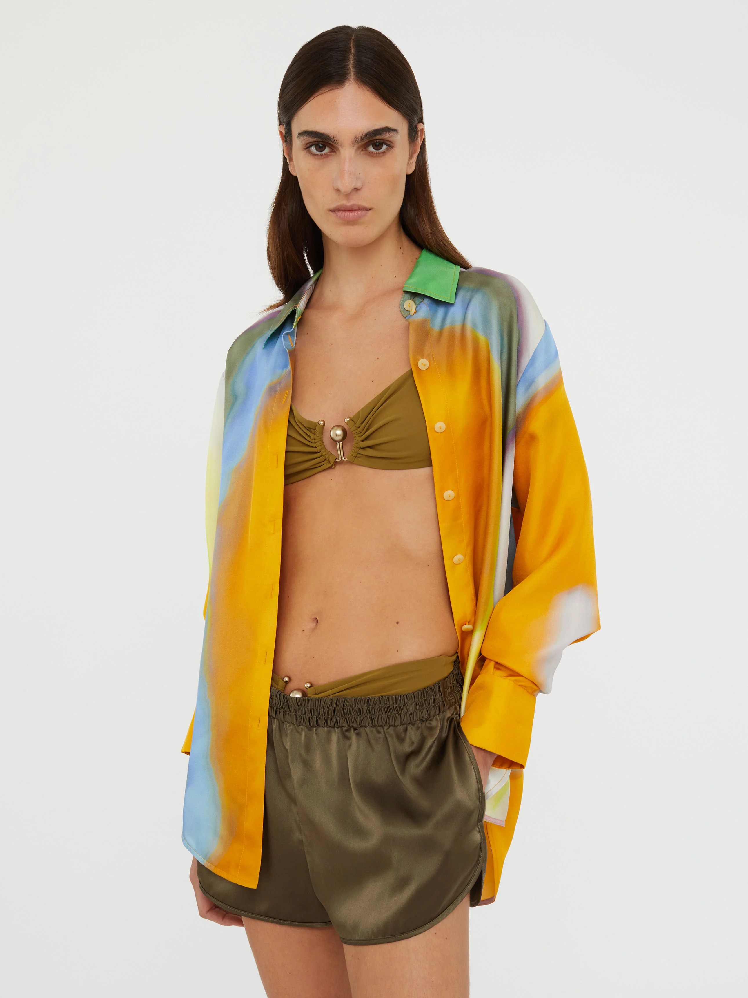 Aura Silk Slim Shirt - Image 2