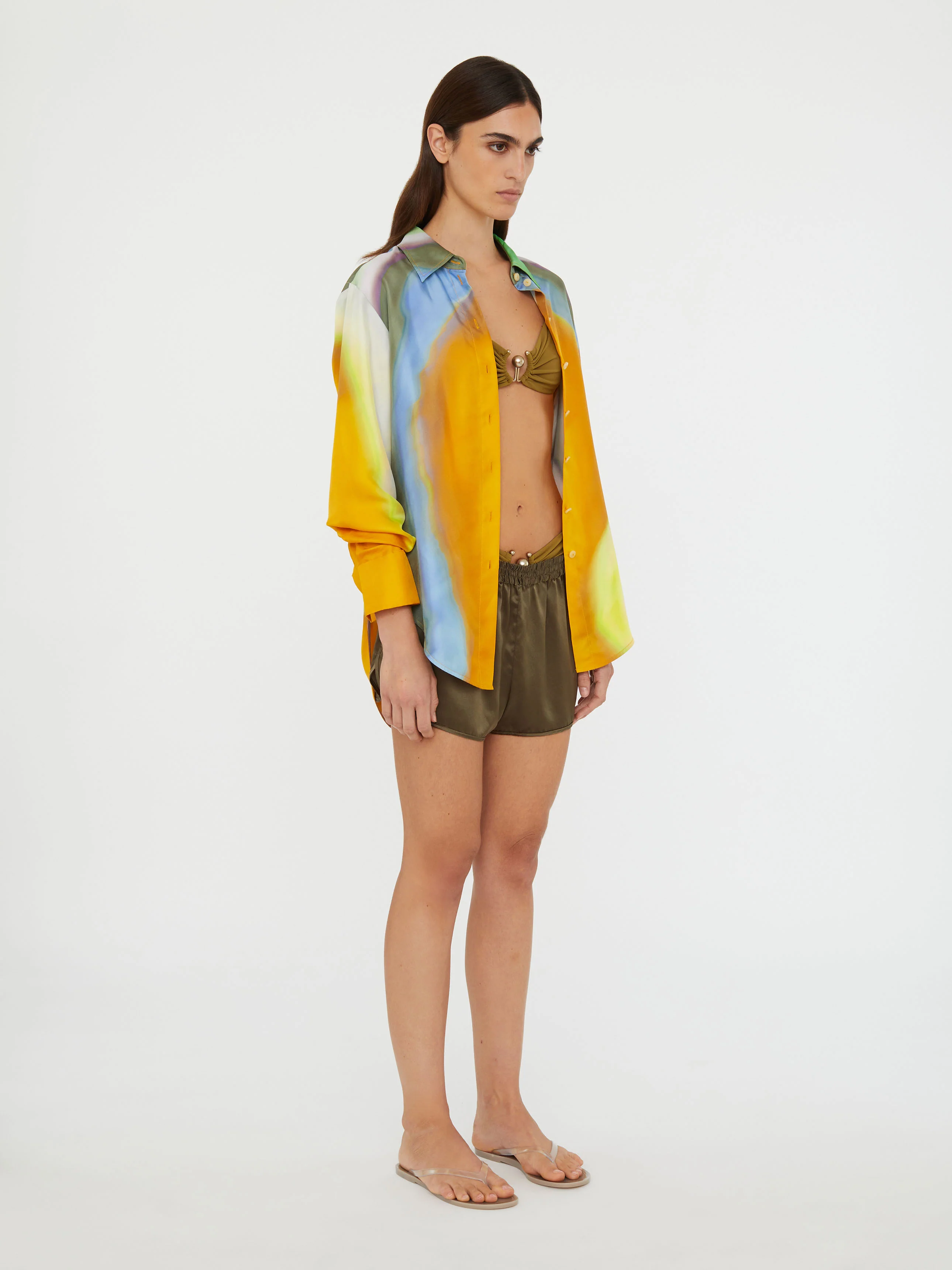 Aura Silk Slim Shirt - Image 3