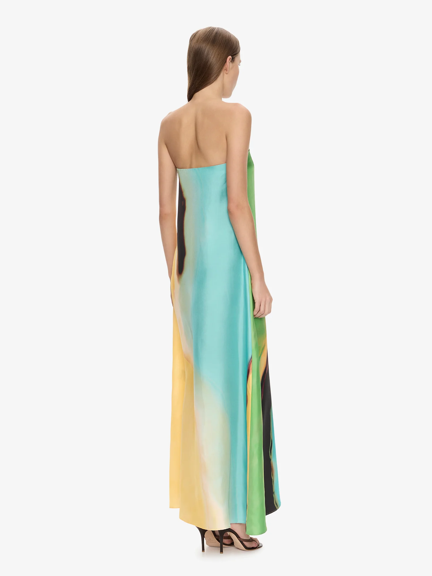 Aura Silk Strapless Dress - Image 4