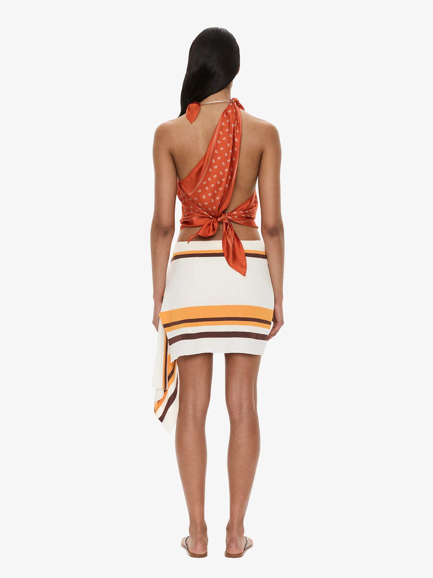 Bandana Scarf Tie Top - Image 5