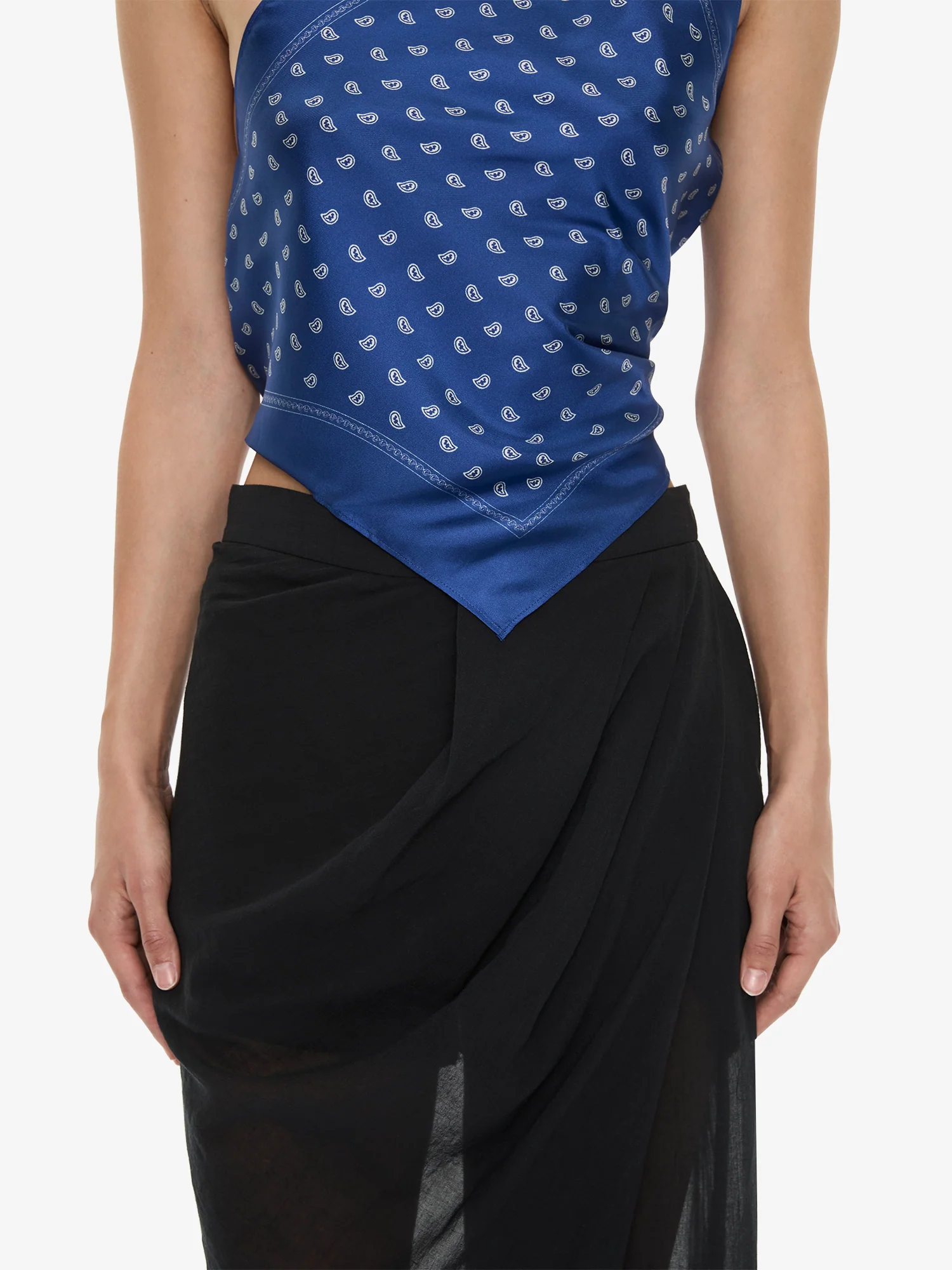 Bandana Scarf Tie Top - Image 4