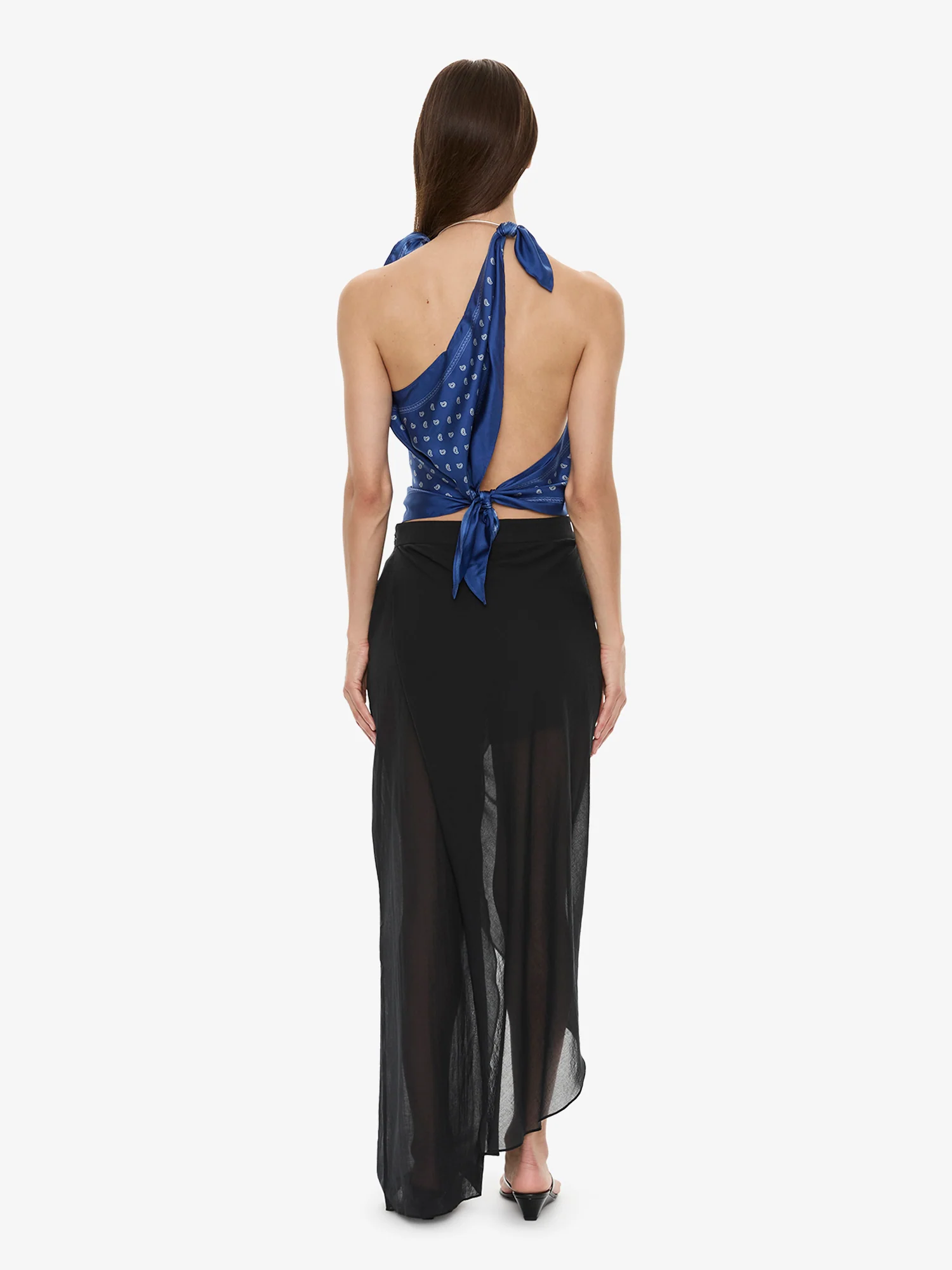 Bandana Scarf Tie Top - Image 5
