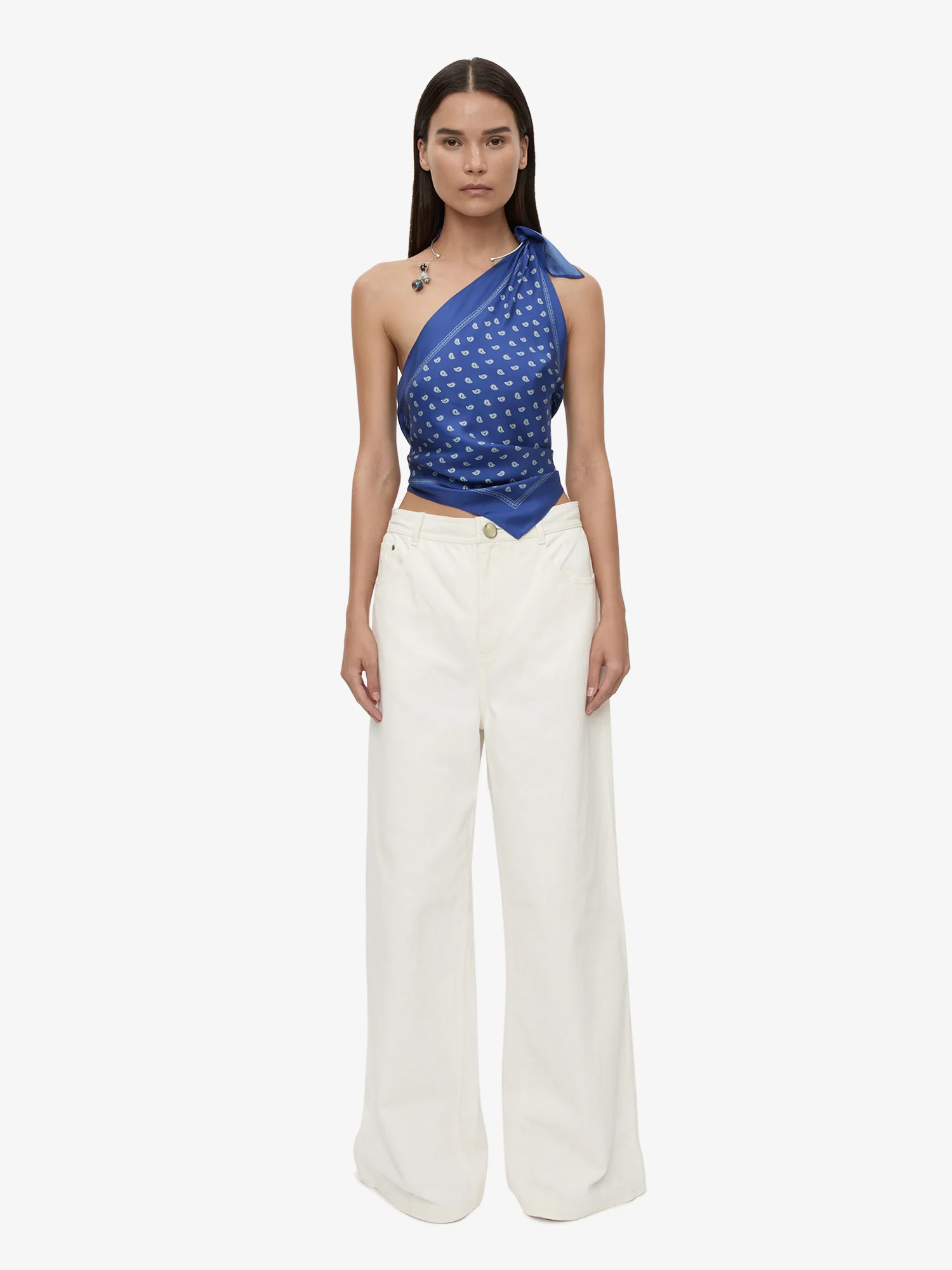 Bandana Scarf Tie Top - Image 6