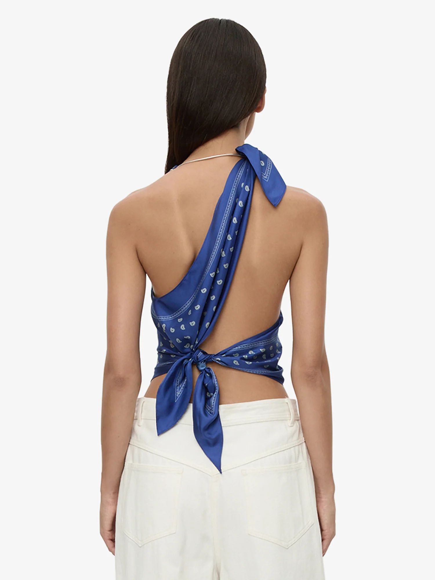 Bandana Scarf Tie Top - Image 8