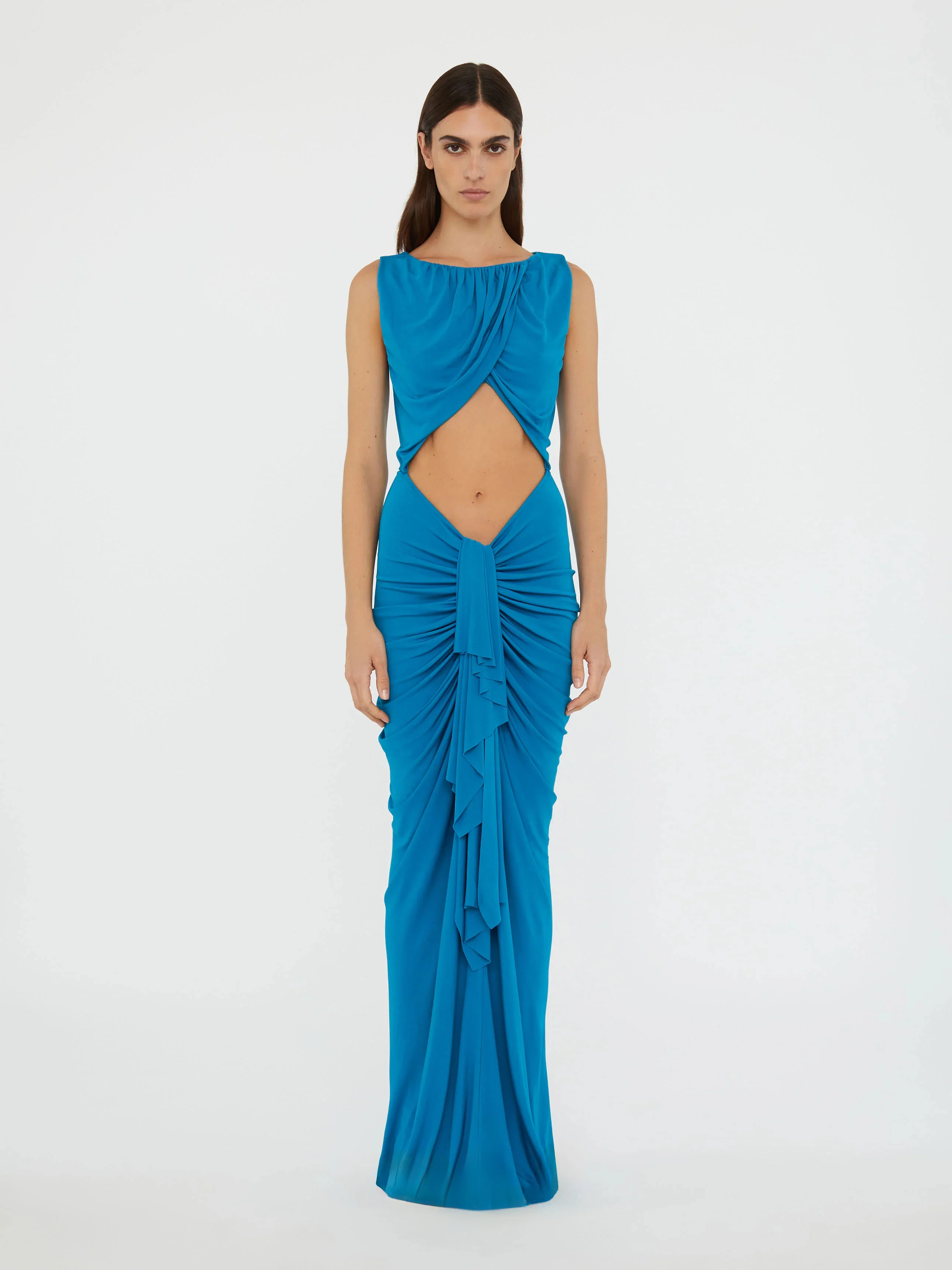Bateau Drape Disconnect Tank Dress