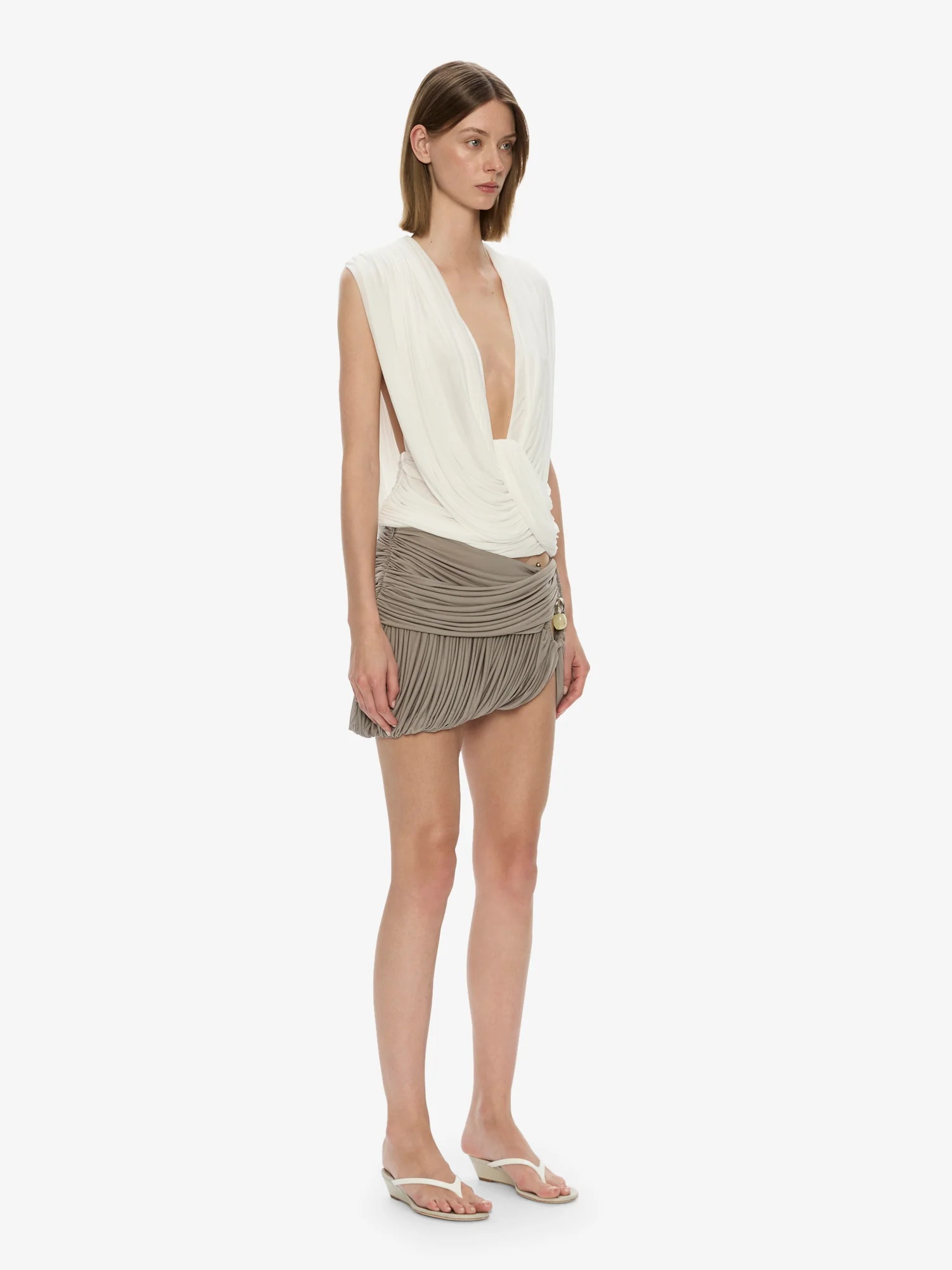 Beach Glass Bubble Mini Skirt - Image 2