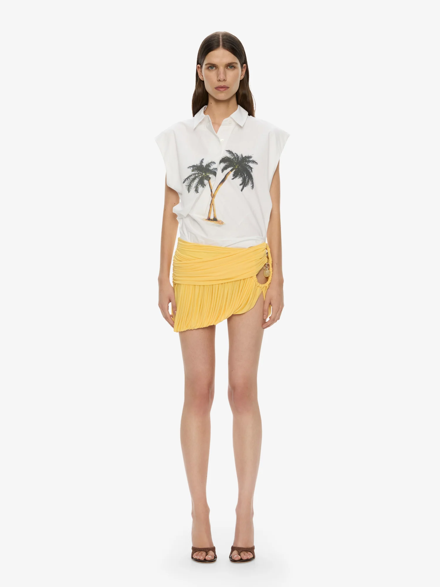 Beach Glass Bubble Mini Skirt