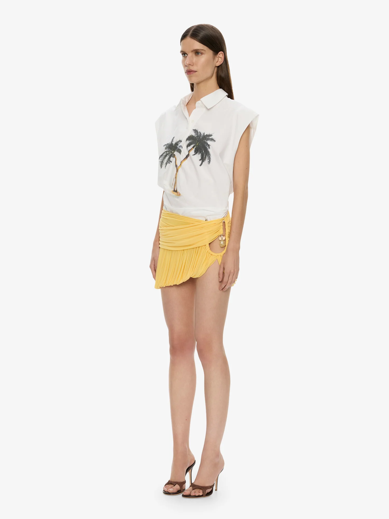 Beach Glass Bubble Mini Skirt - Image 3