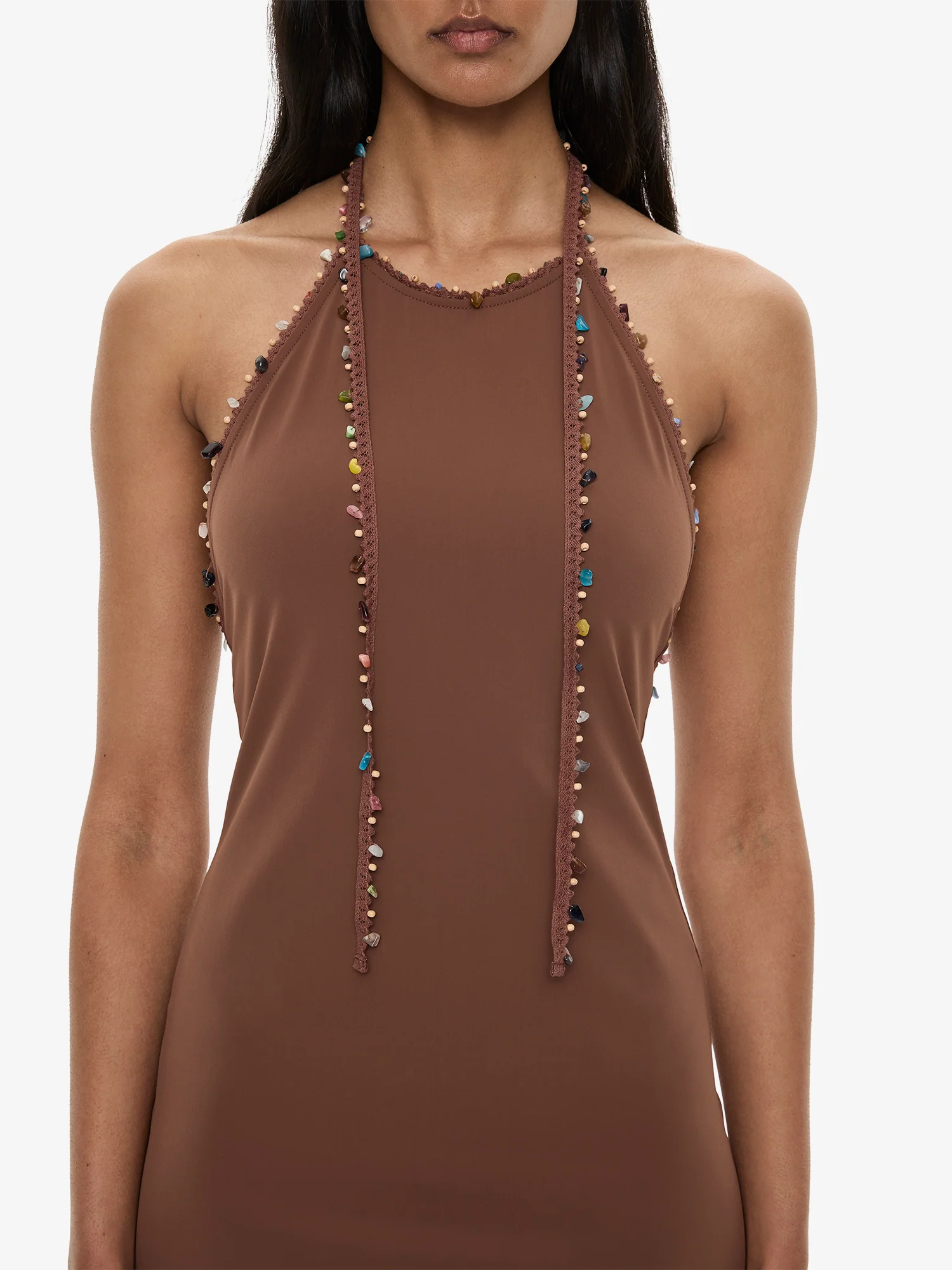Beach Quartz Halter Lycra Dress - Image 3