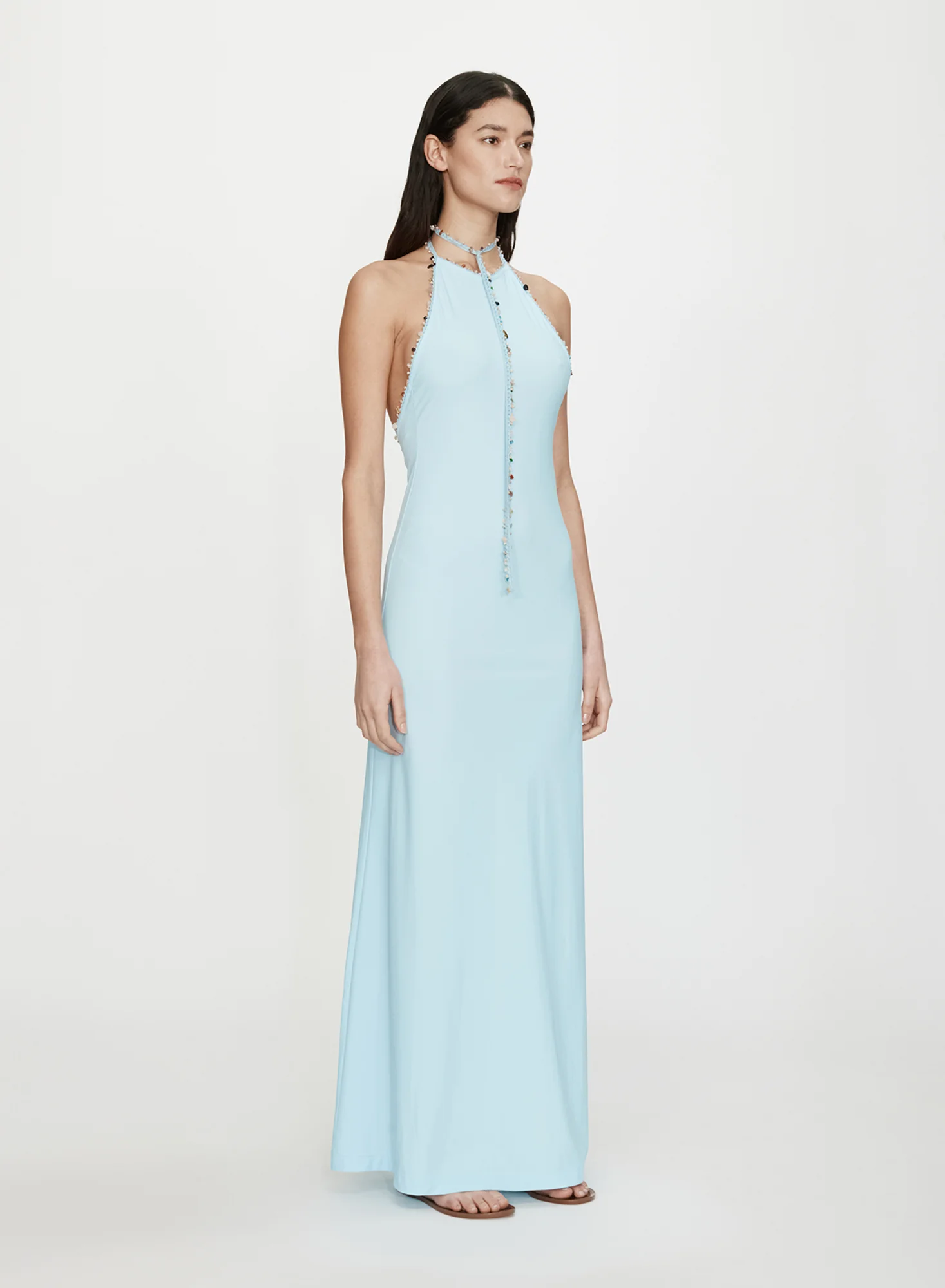 Beach Quartz Halter Lycra Dress - Image 3
