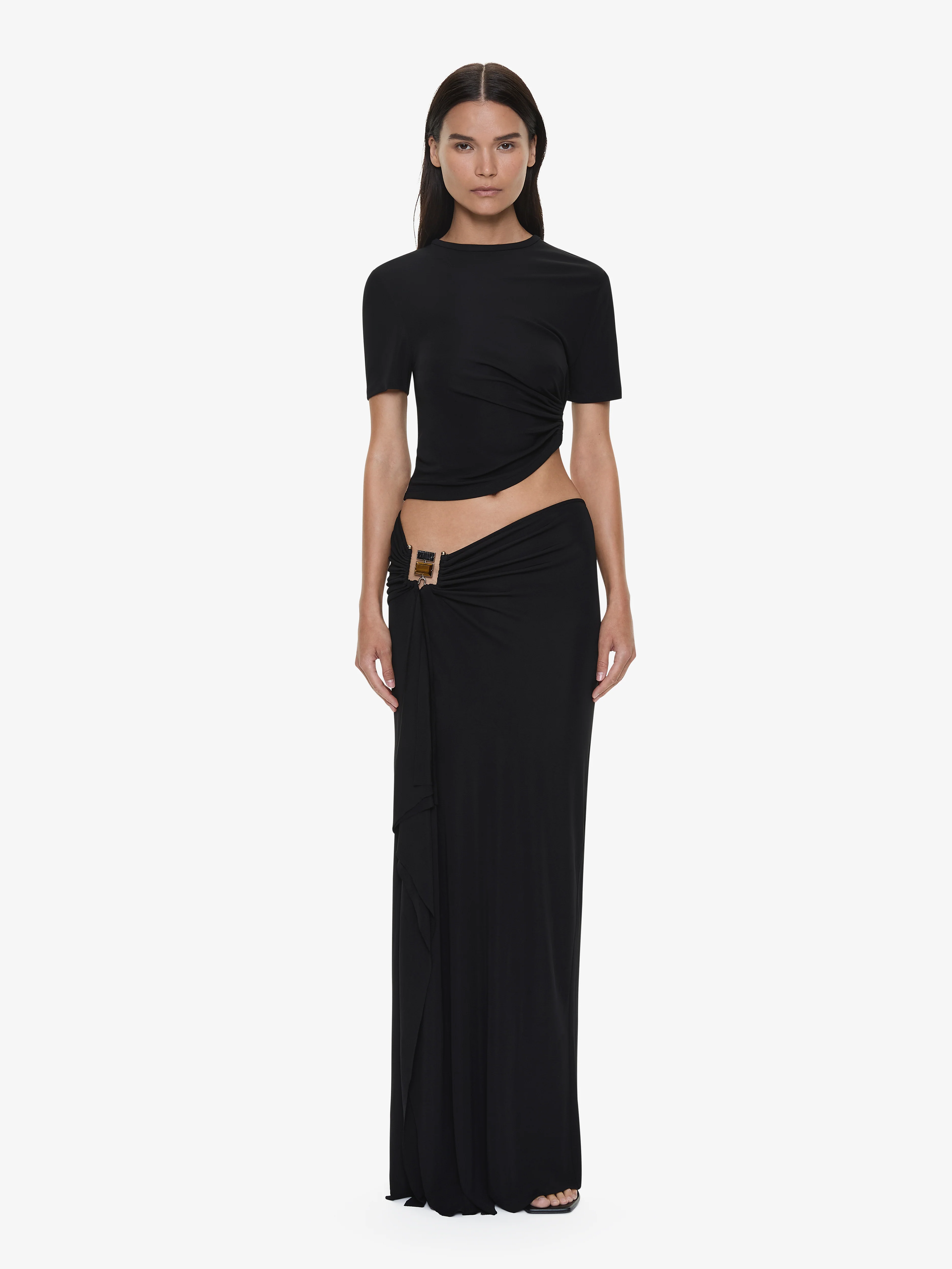Bezel Quartz Ruched Tee - Image 2