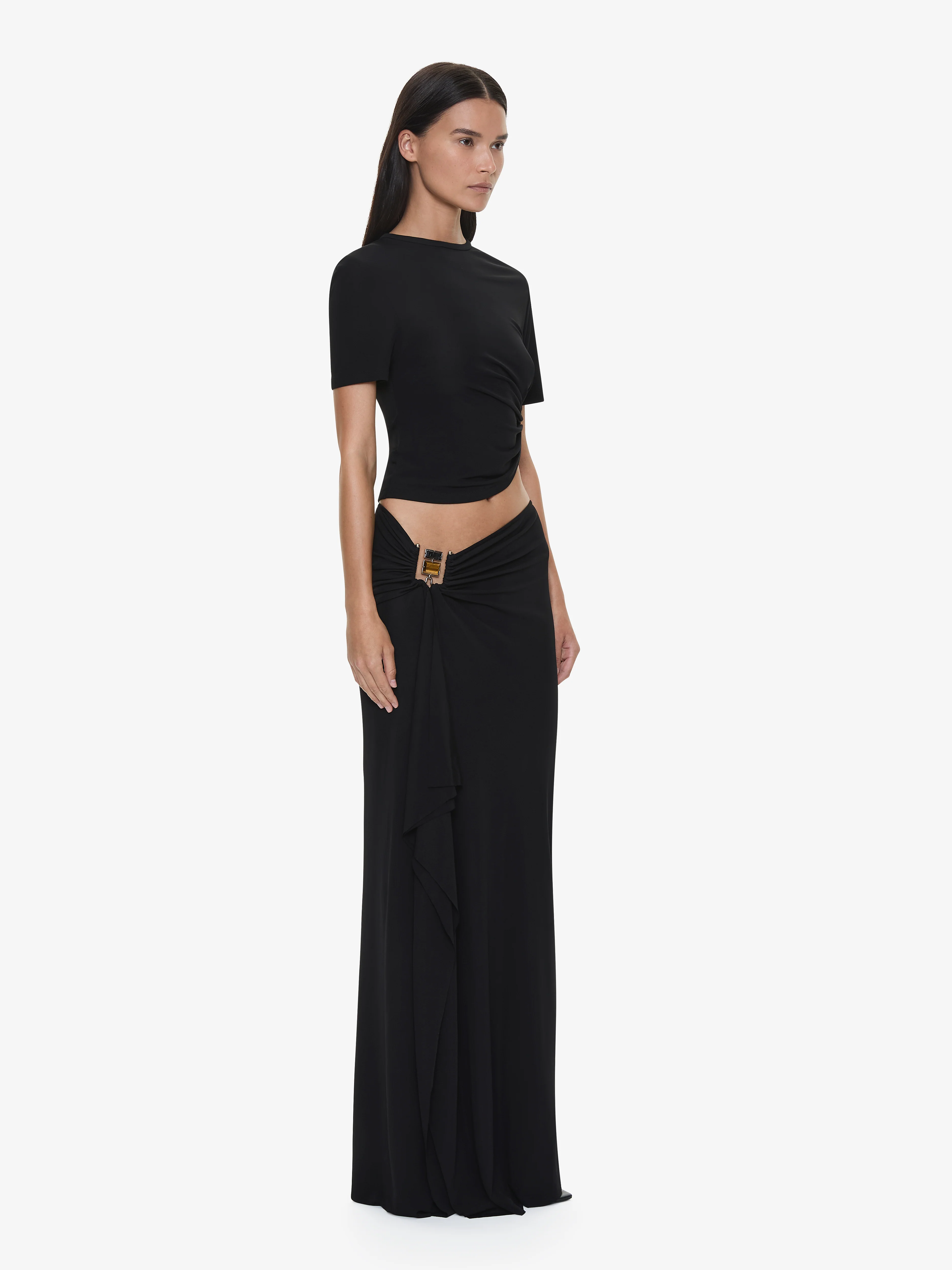 Bezel Quartz Ruched Tee - Image 3