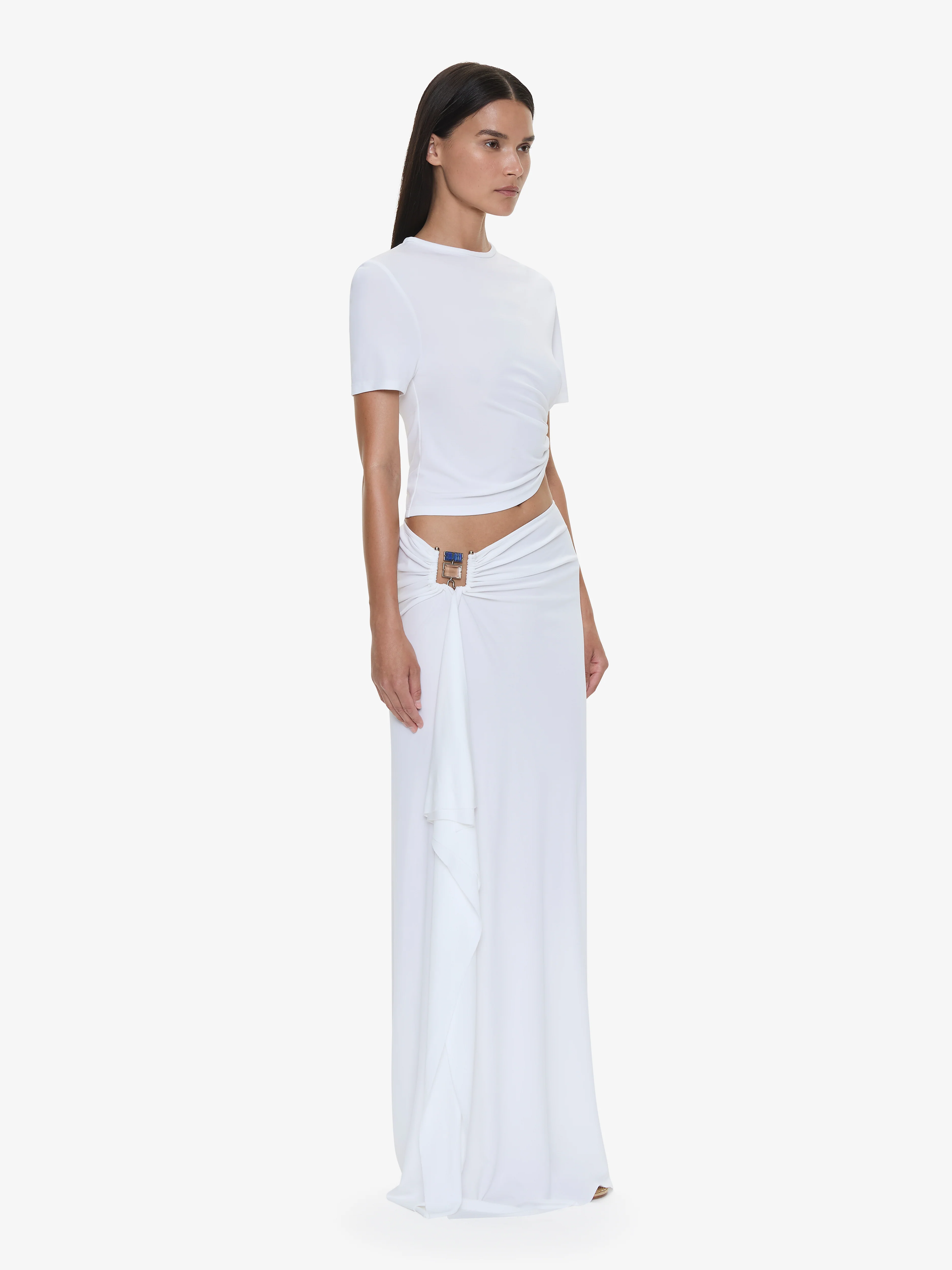 Bezel Quartz Ruched Tee - Image 3