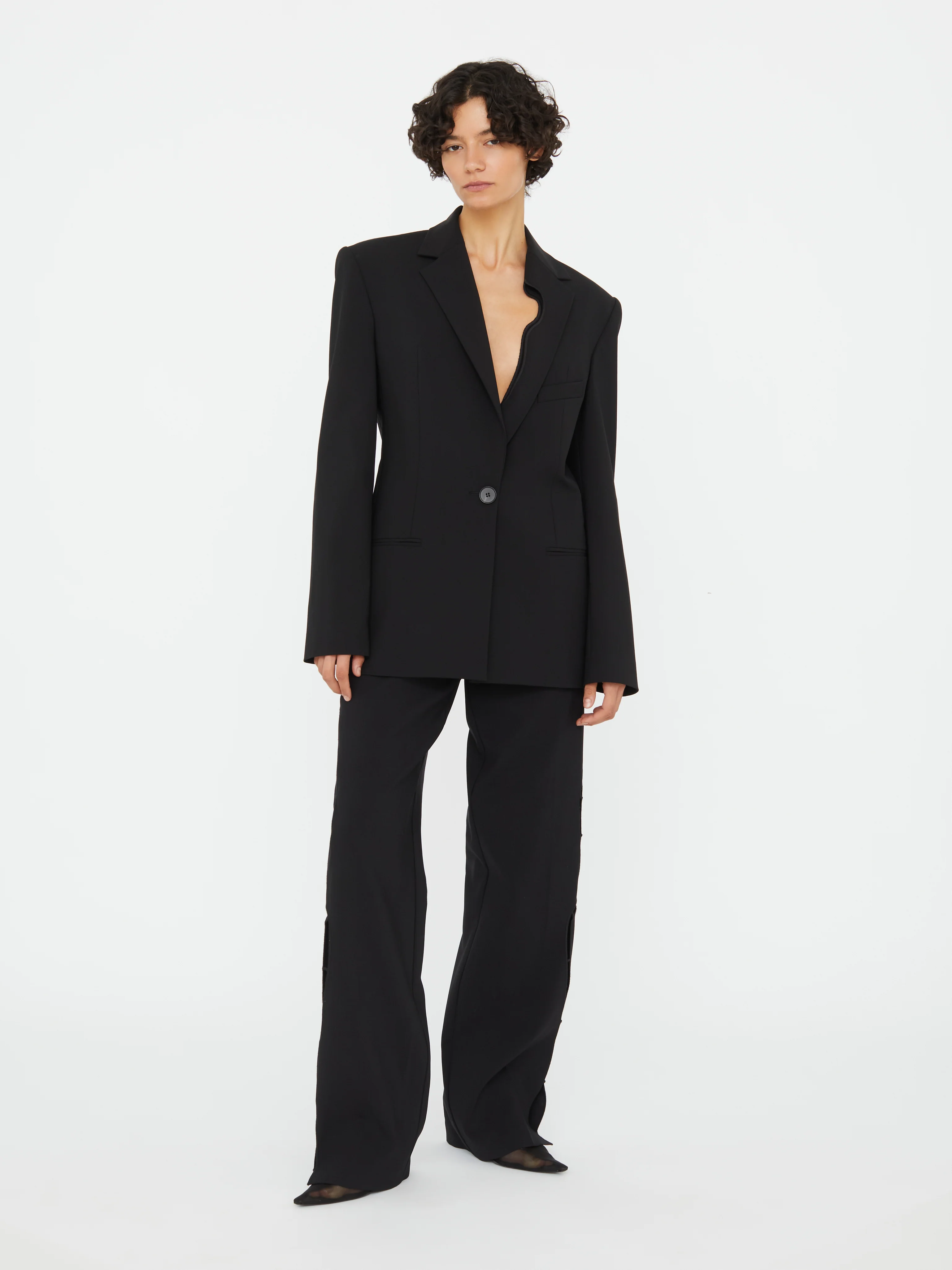 Bitten Wool Blazer - Image 6