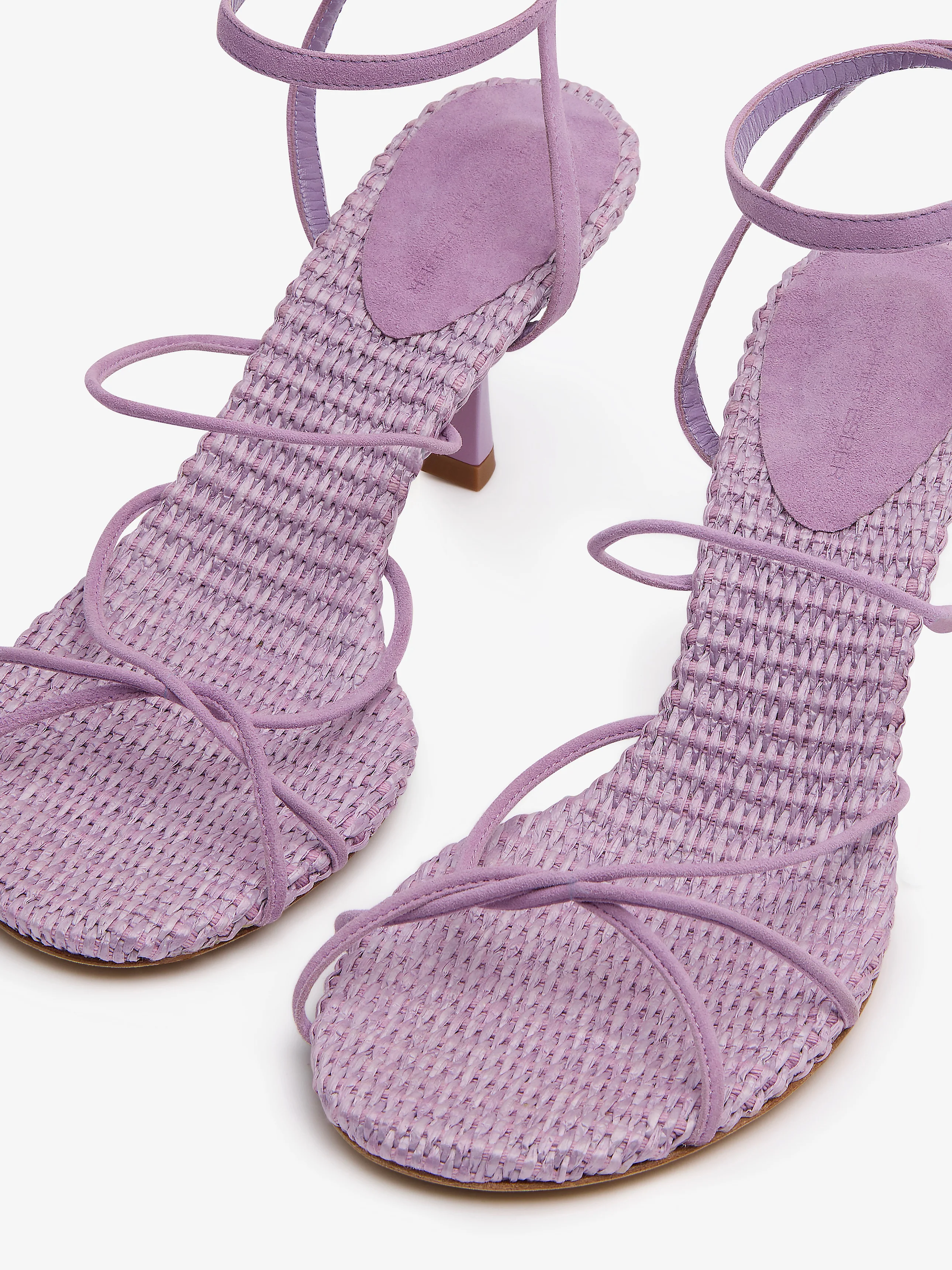 Blaze Raffia Suede Heel - Image 3