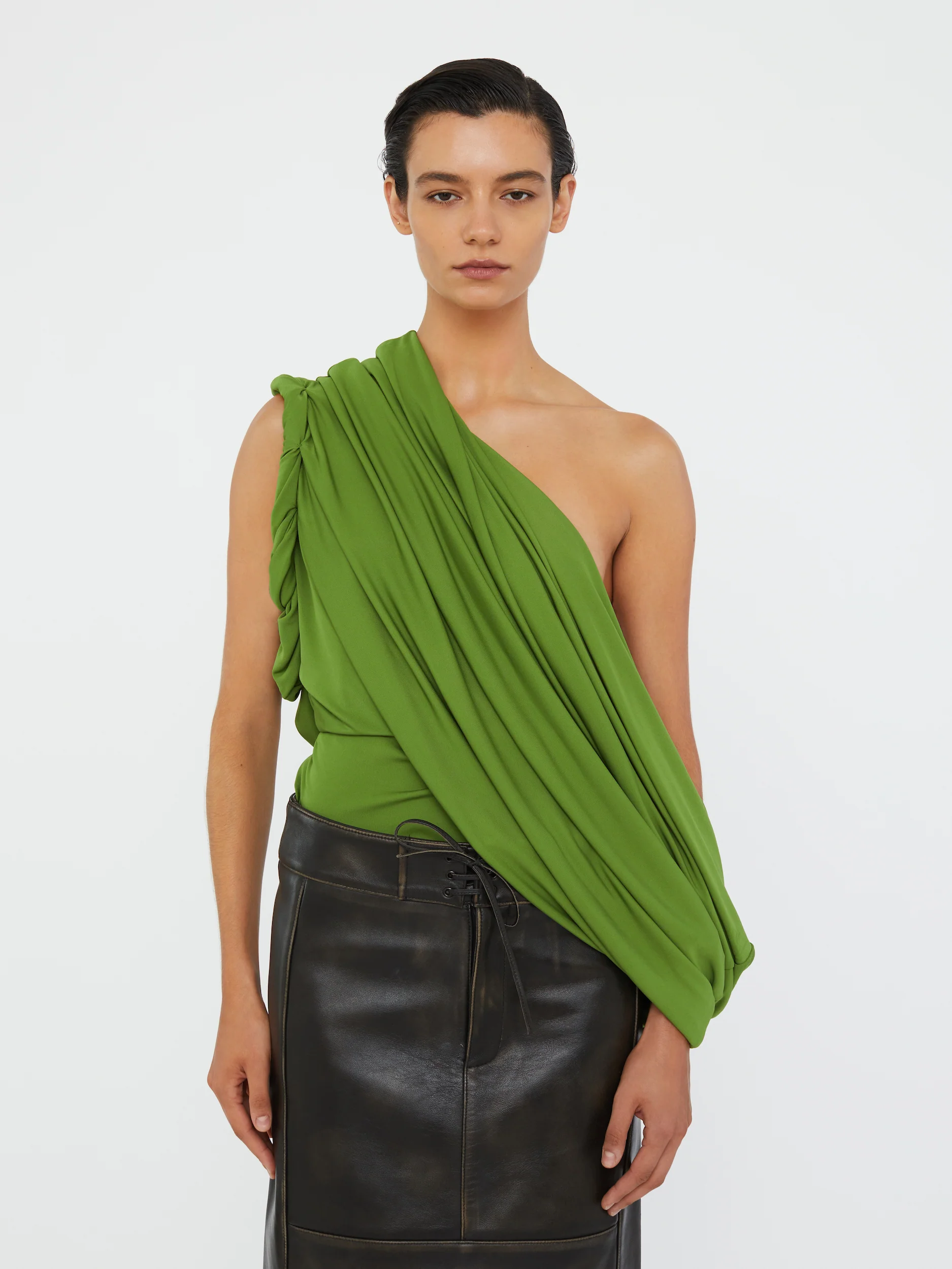 Burnished Eddie Leather Skirt - Image 4