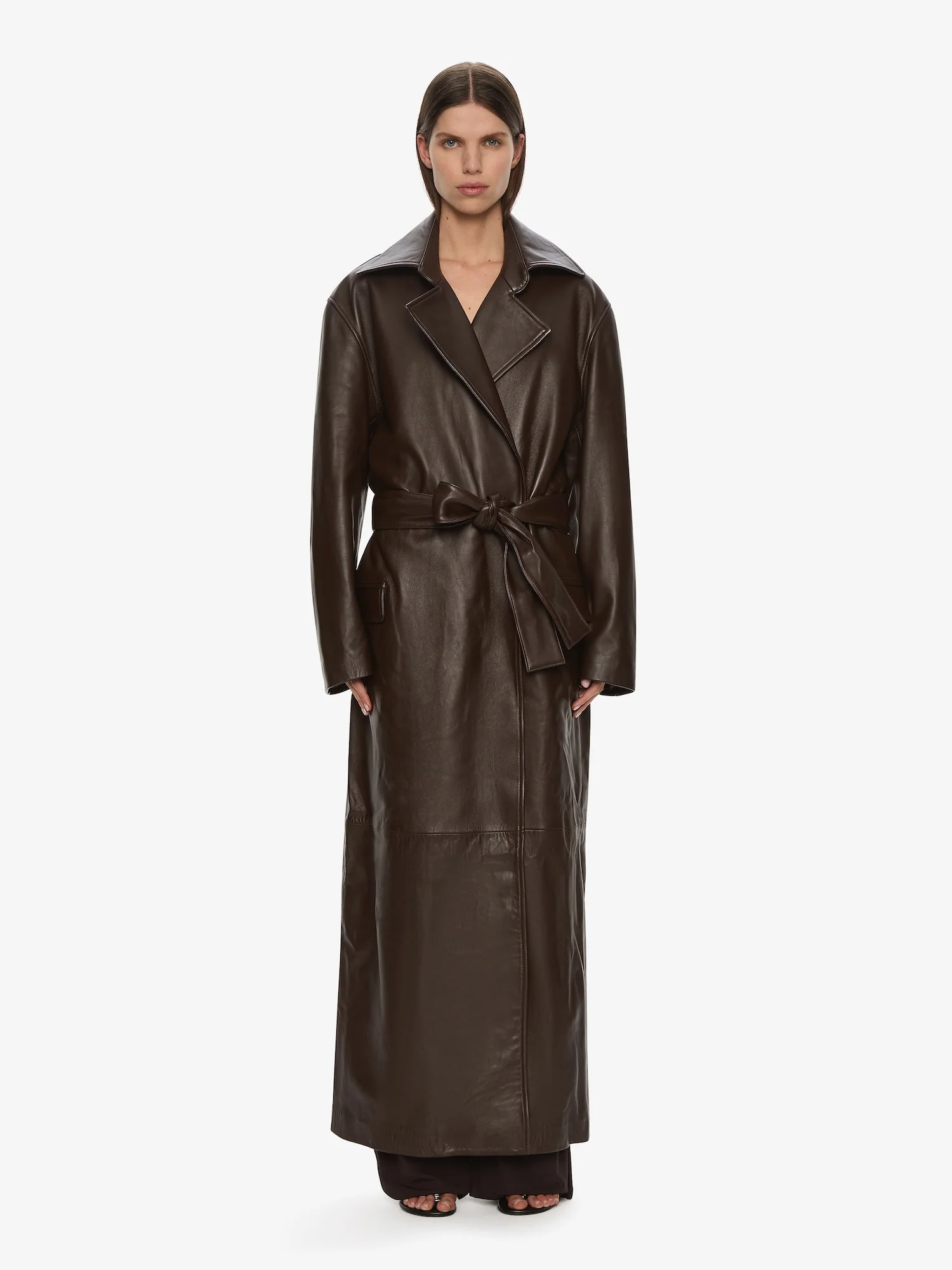 Calais Leather Trench