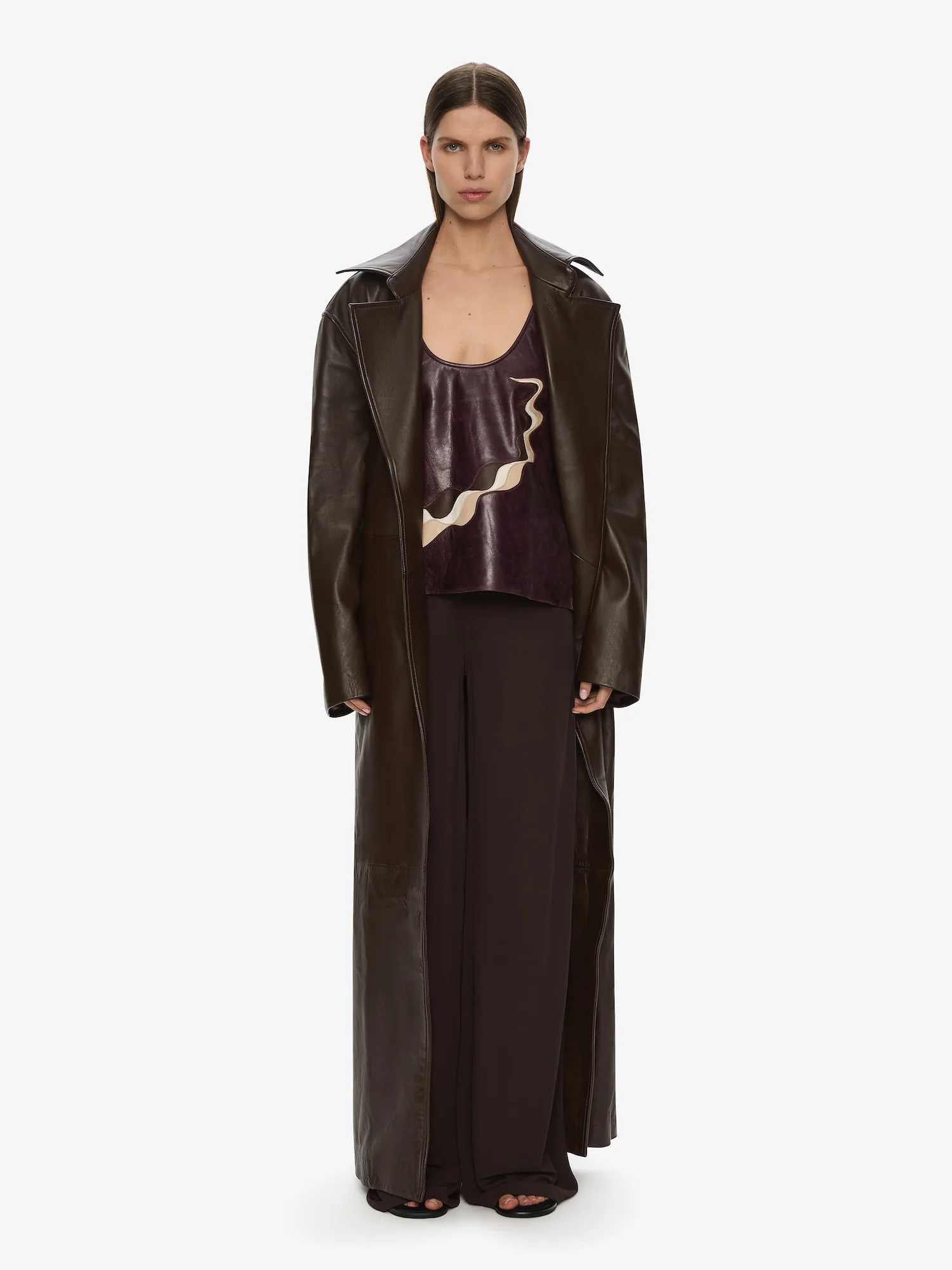 Calais Leather Trench - Image 2