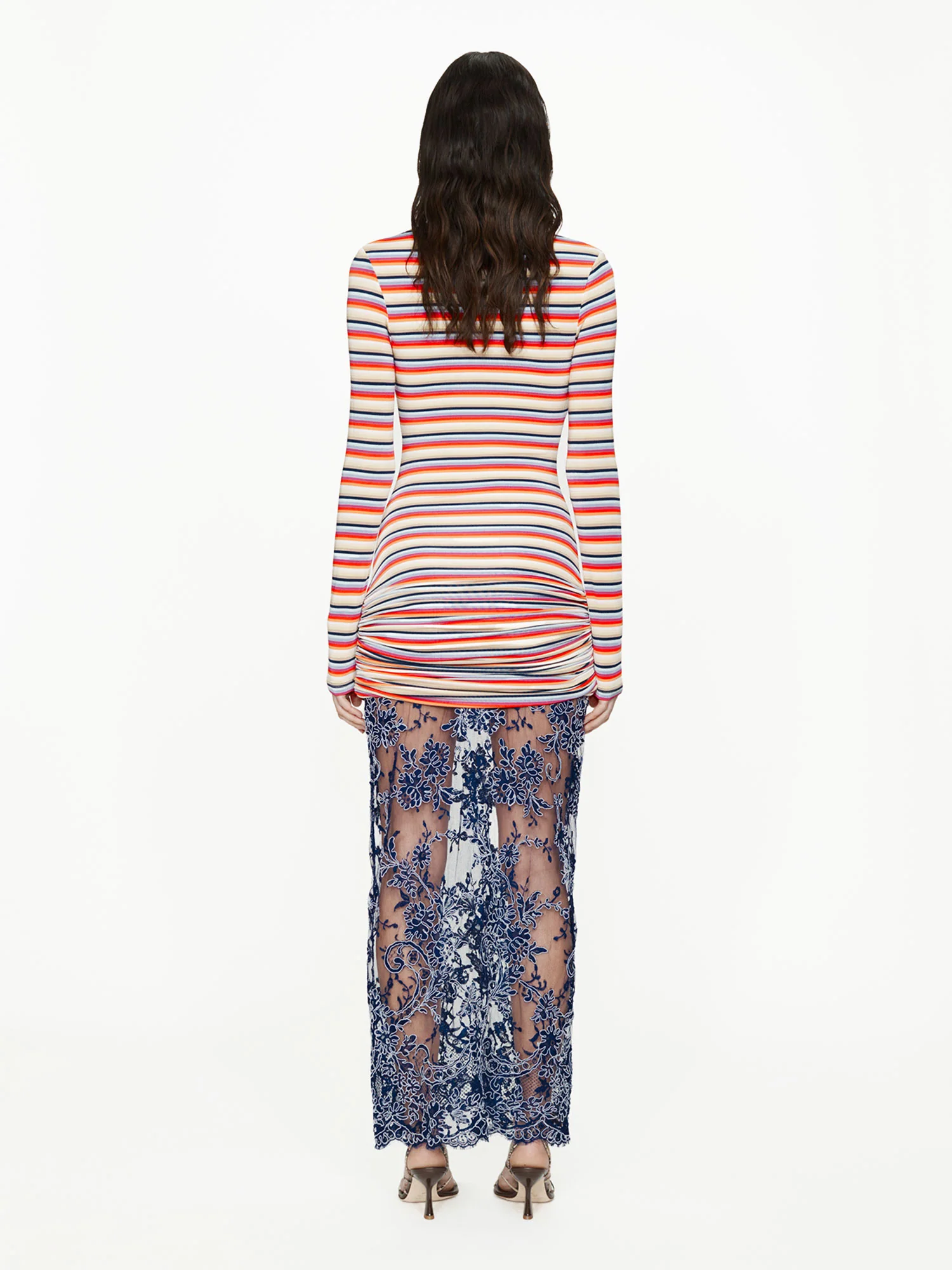 Calypso Iris Lace Long Sleeve Dress - Image 4