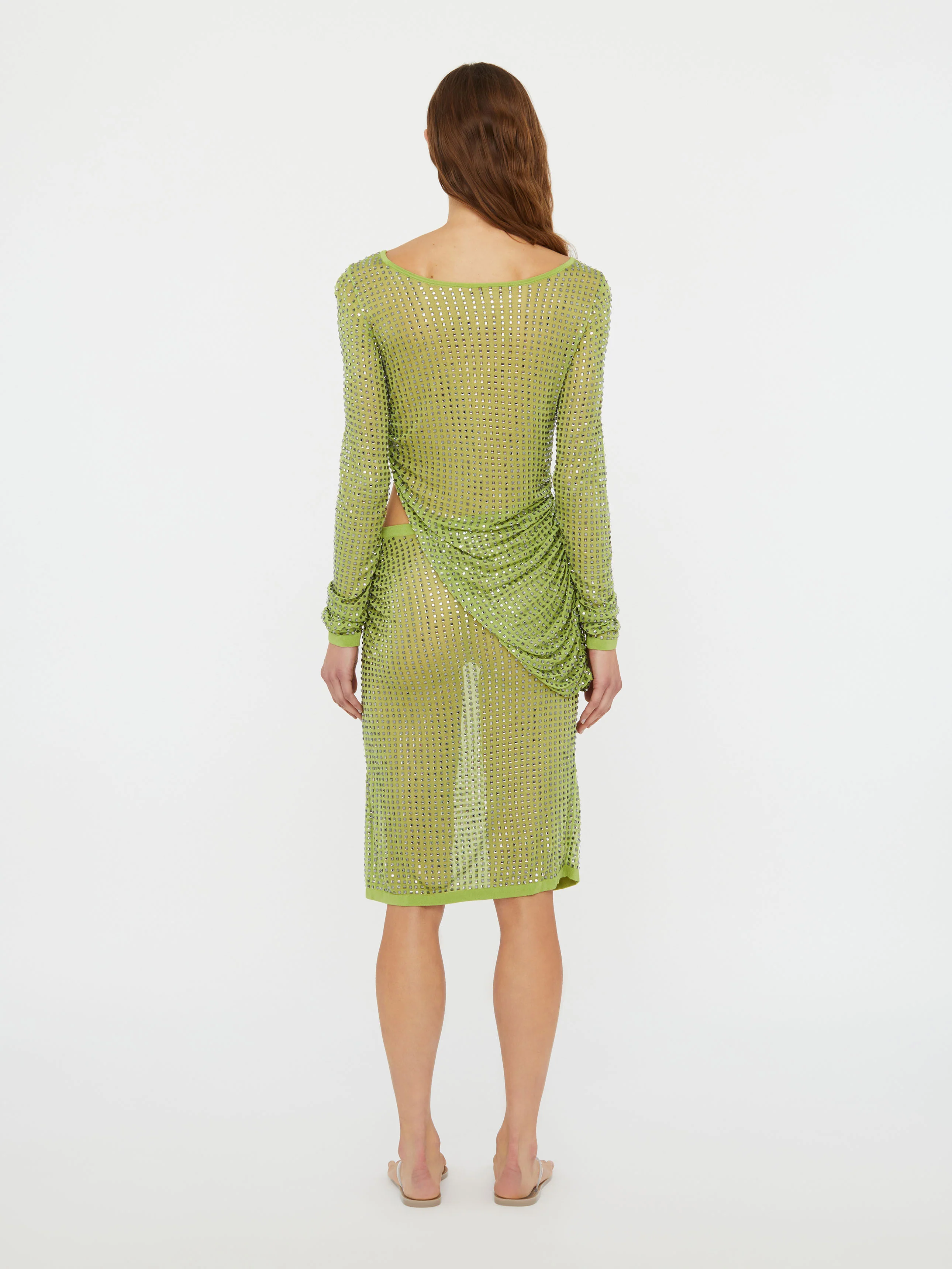 Cirrus Cutaway Long Sleeve Midi Dress - Image 4