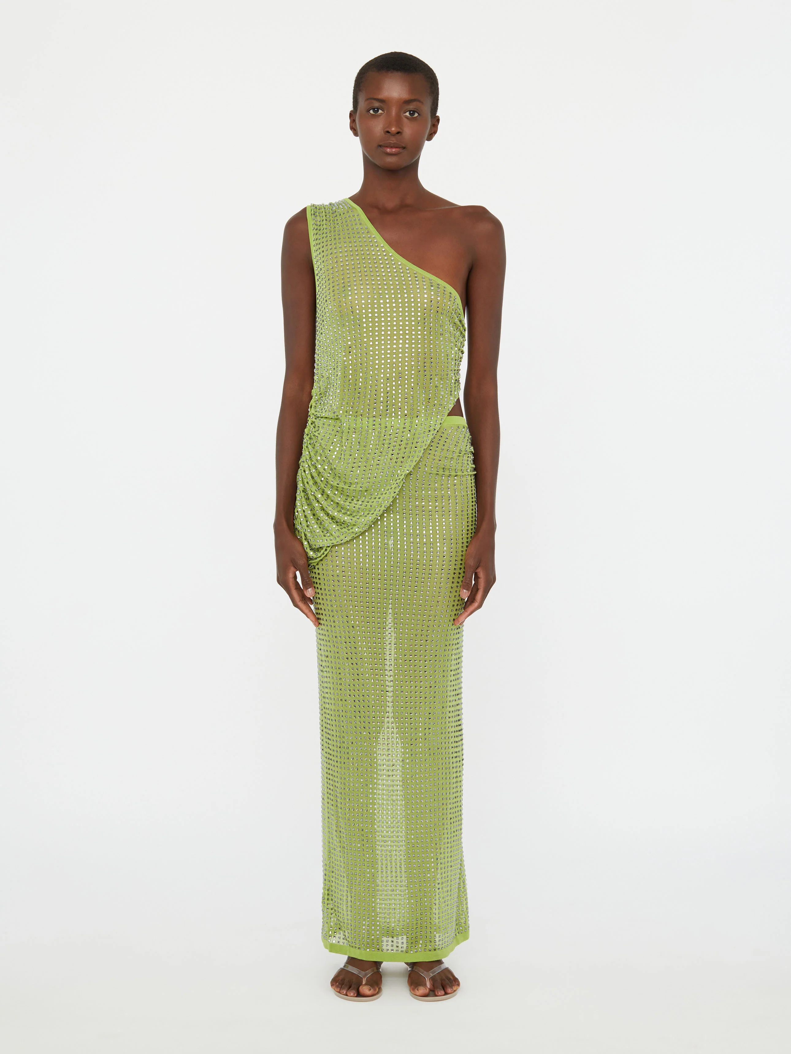 Cirrus Cutaway Shoulder Dress - Image 3
