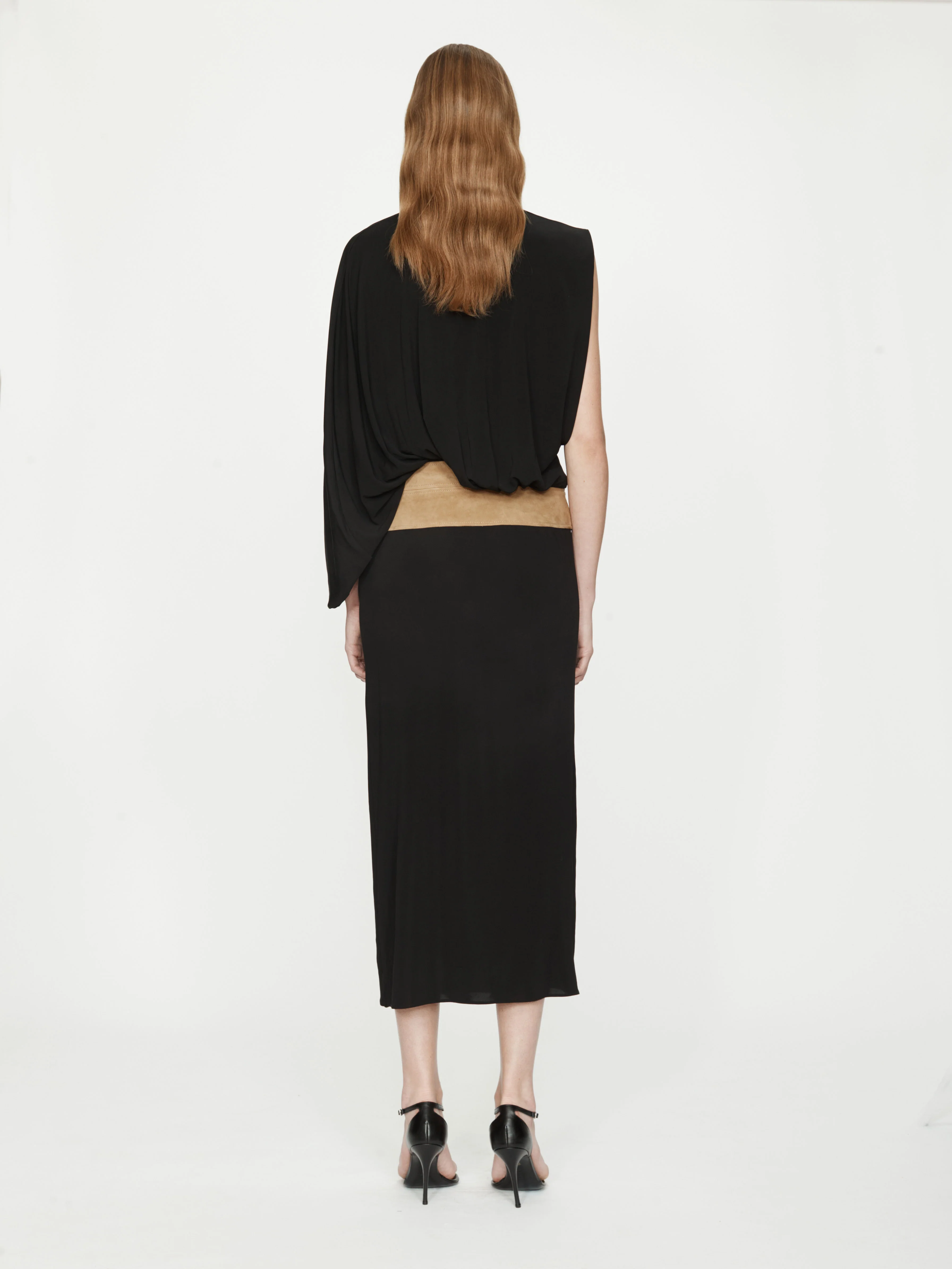 Contour Suede Swaddled Dress - Image 5