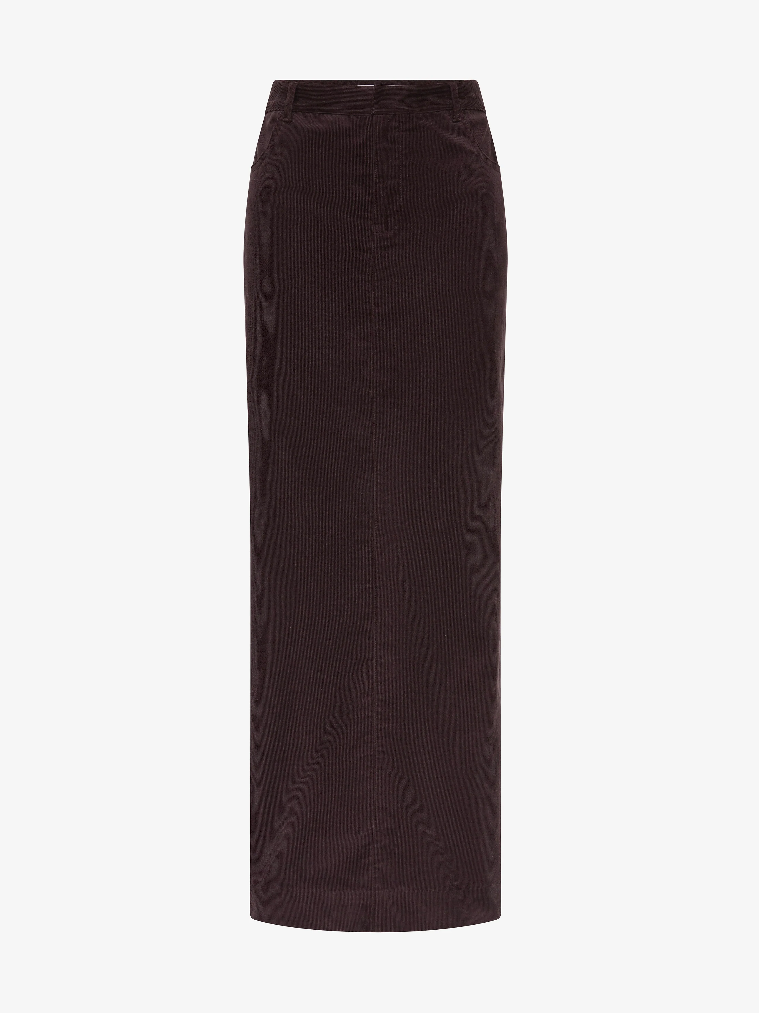 Corduroy Tailored Column Skirt - Image 5