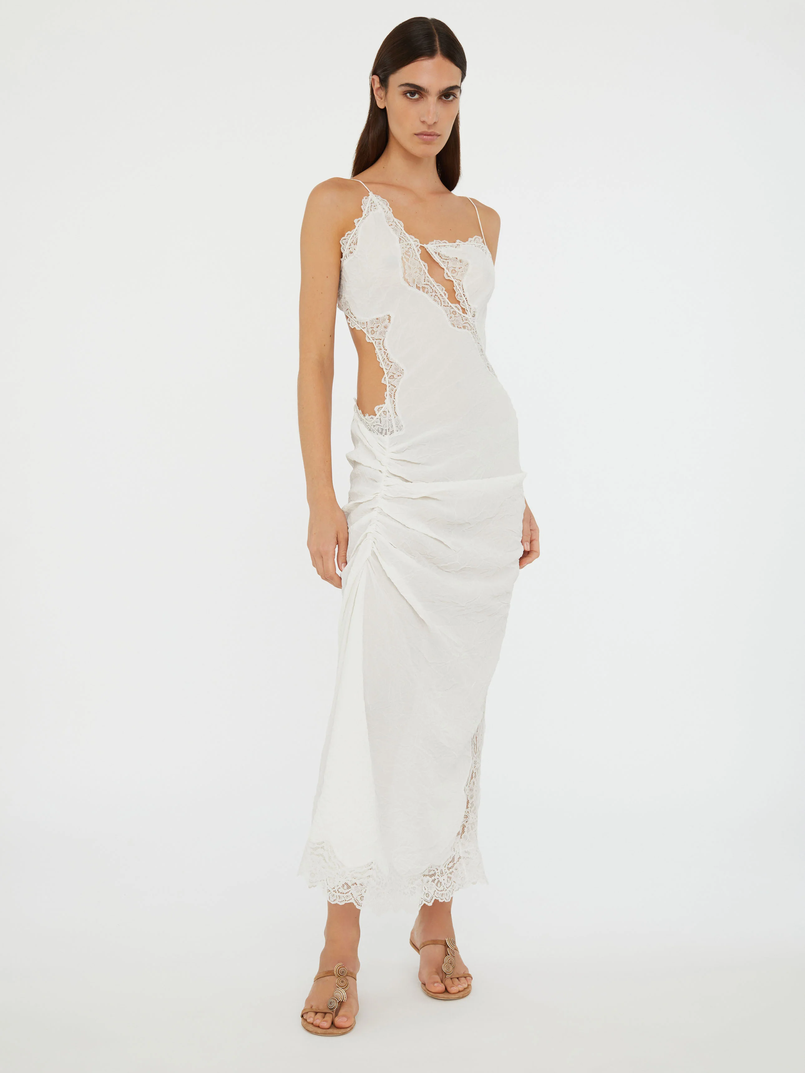 Crimped Lace Cami Dress - Image 4