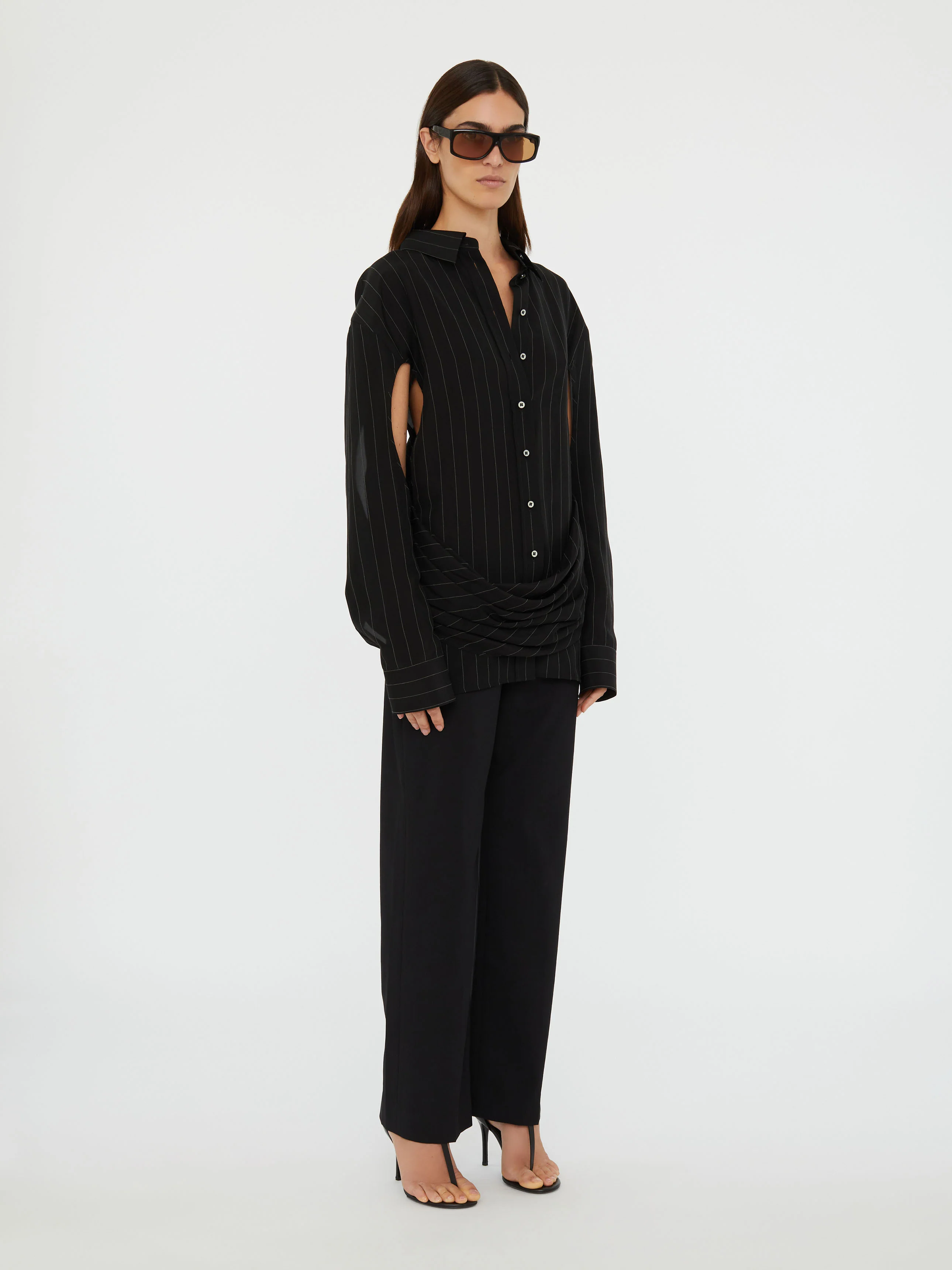 Crossover Drape Shirt - Image 3