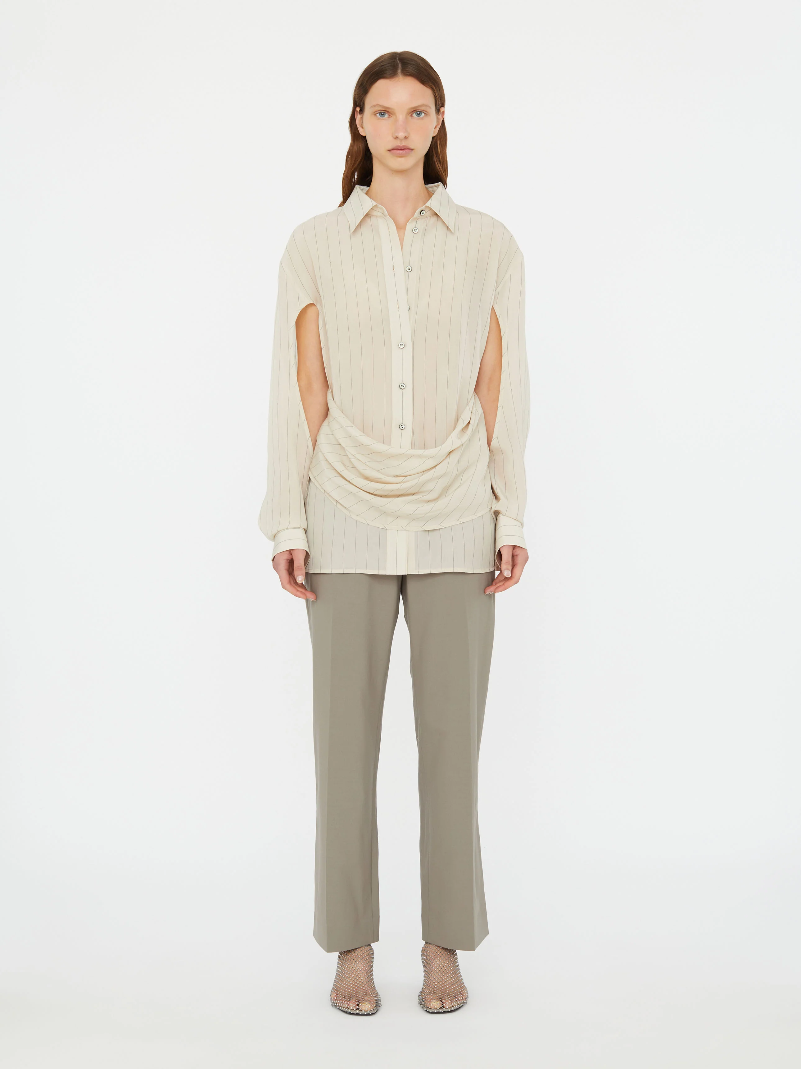 Crossover Drape Shirt - Image 3