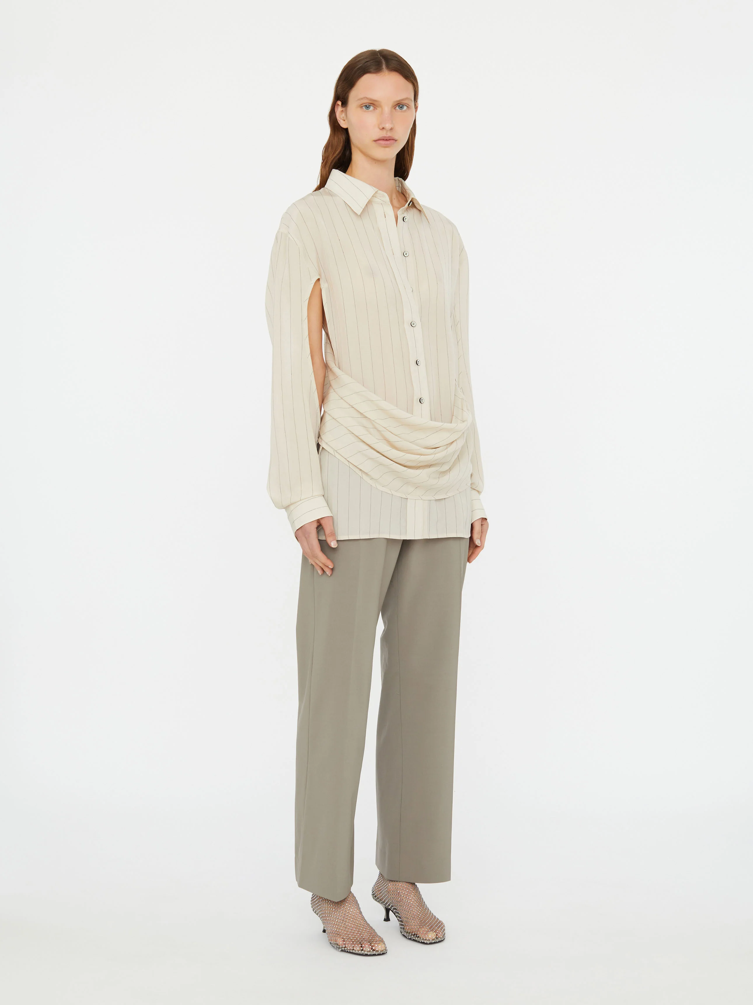 Crossover Drape Shirt - Image 5