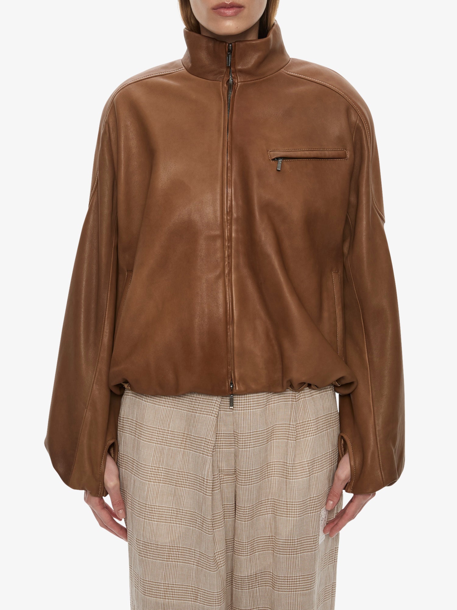 Dannie Leather Bomber - Image 2