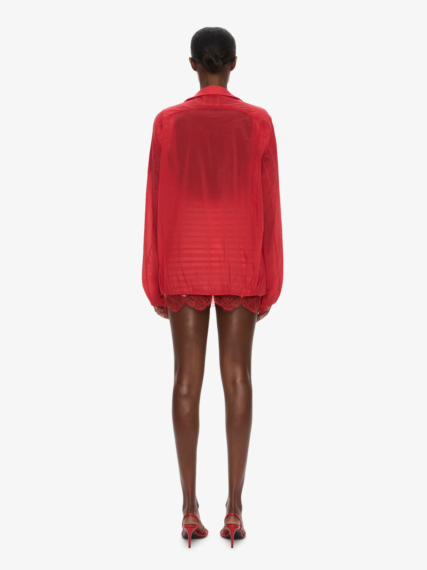 Dannie Lucent Mottled Sheer Bomber - Image 5