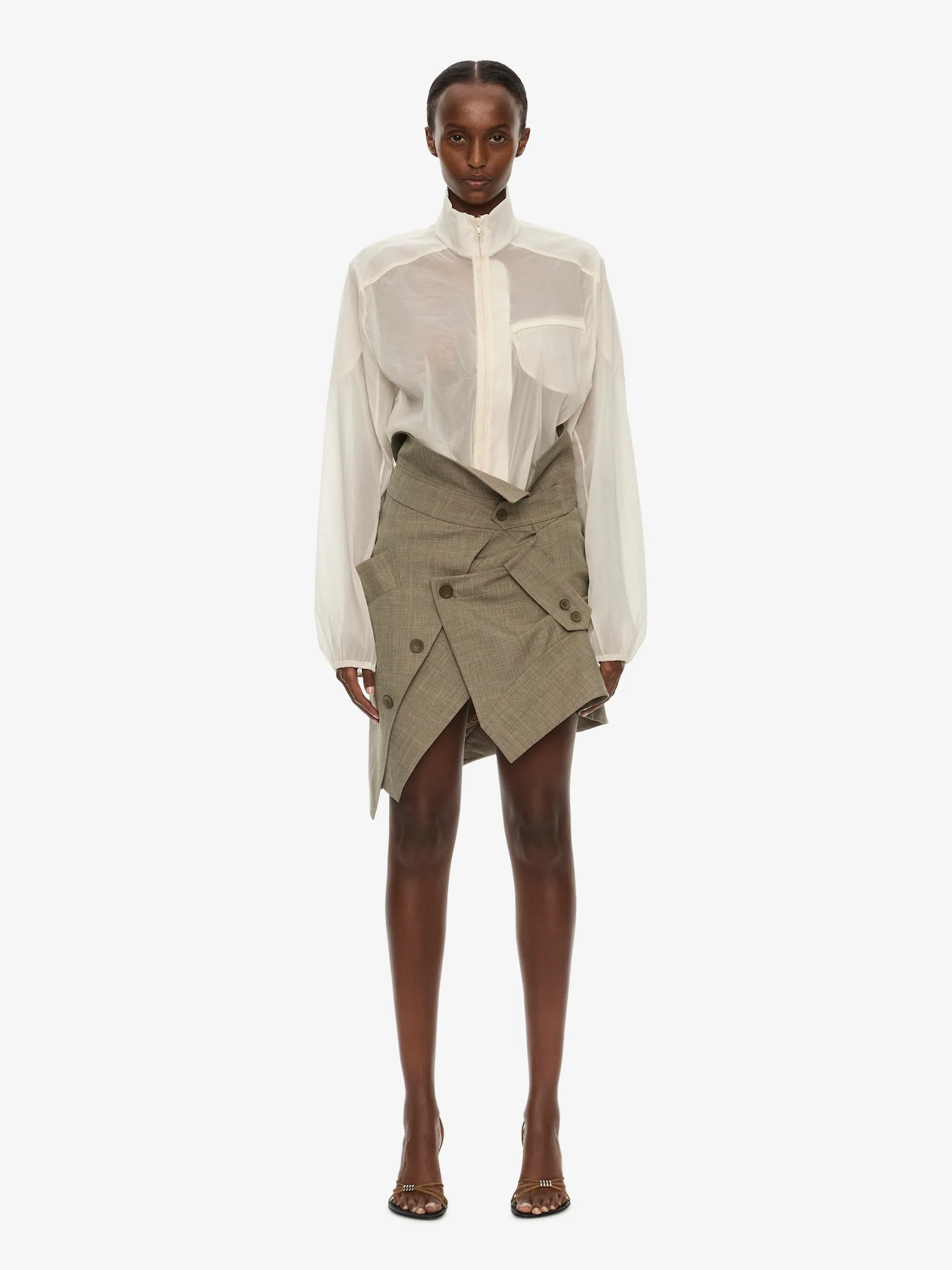 Dannie Lucent Mottled Sheer Bomber - Image 5