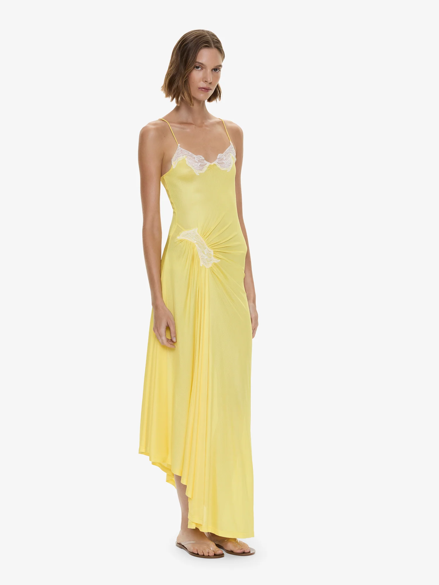 Delphin Lace Rib Cami Dress - Image 3