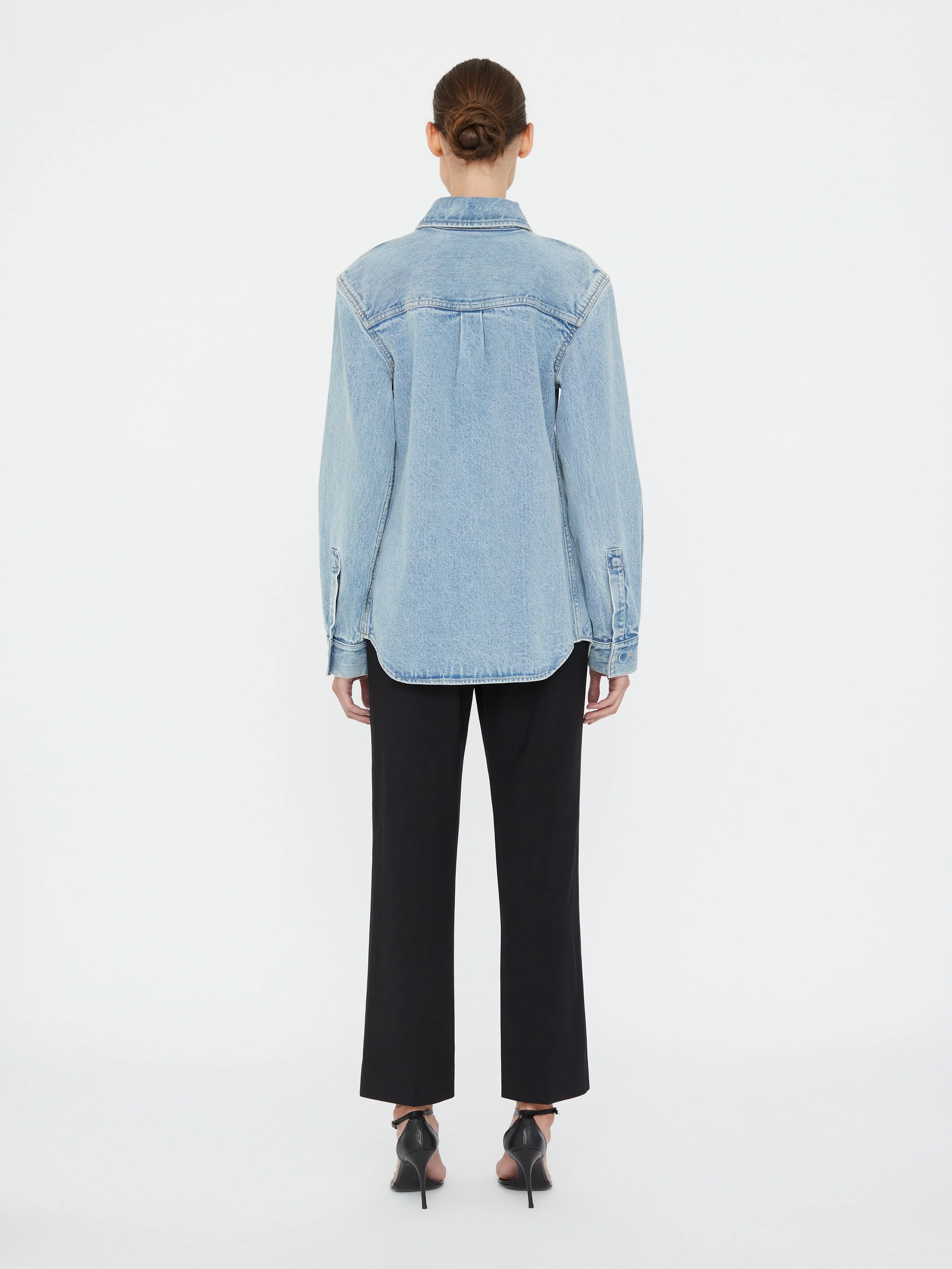 Denim Floating Tab Shirt - Image 4