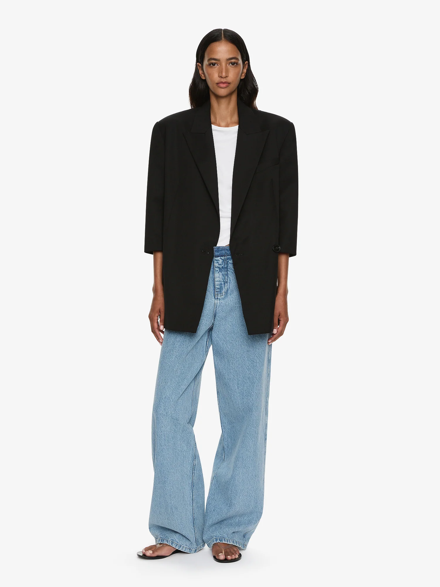 Didion Tailored Crop Sleeve Blazer - Image 2