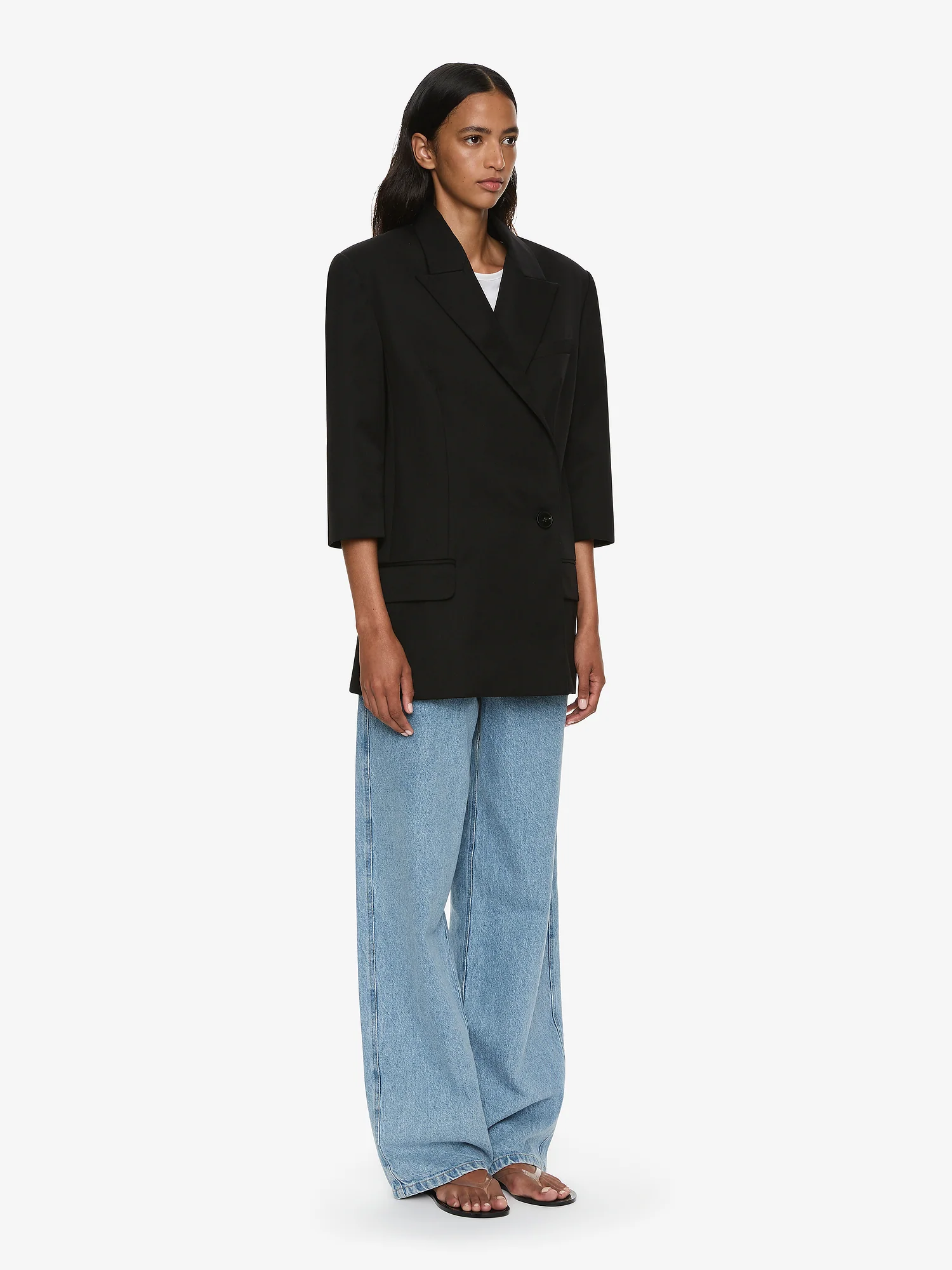 Didion Tailored Crop Sleeve Blazer - Image 3