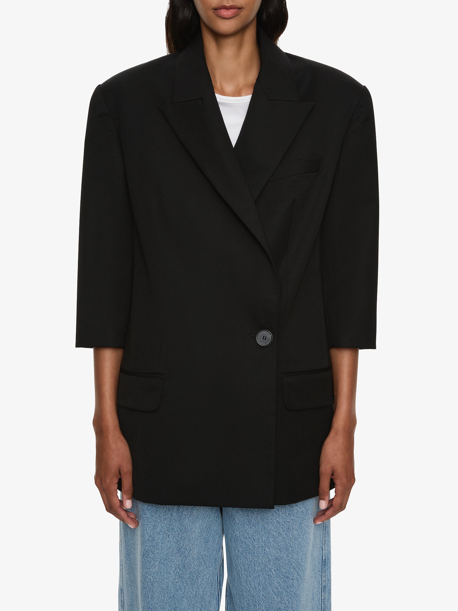 Didion Tailored Crop Sleeve Blazer - Image 4