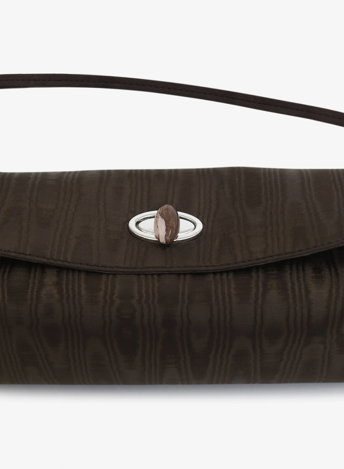 Doba Quartz Turnlock Moire Shoulder Bag - Image 3