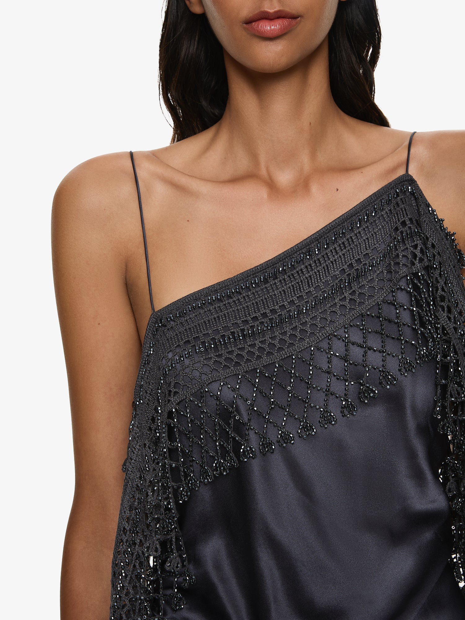 Droplet Bead Crochet Trimmed Cami - Image 2