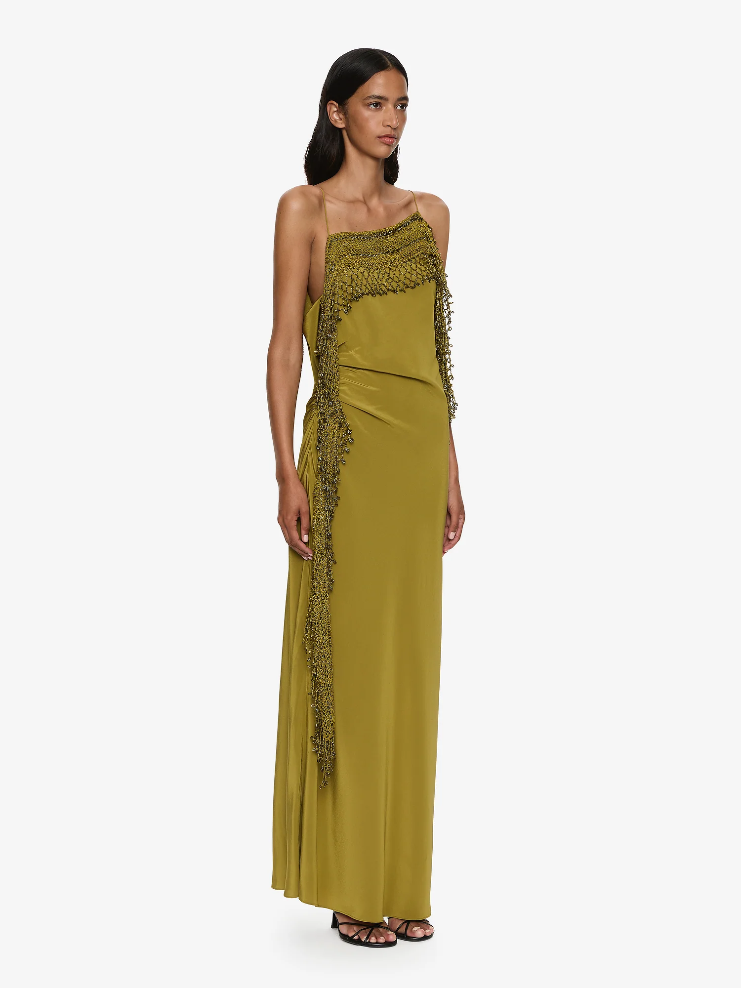Droplet Bead Crochet Trimmed Cami Dress - Image 3