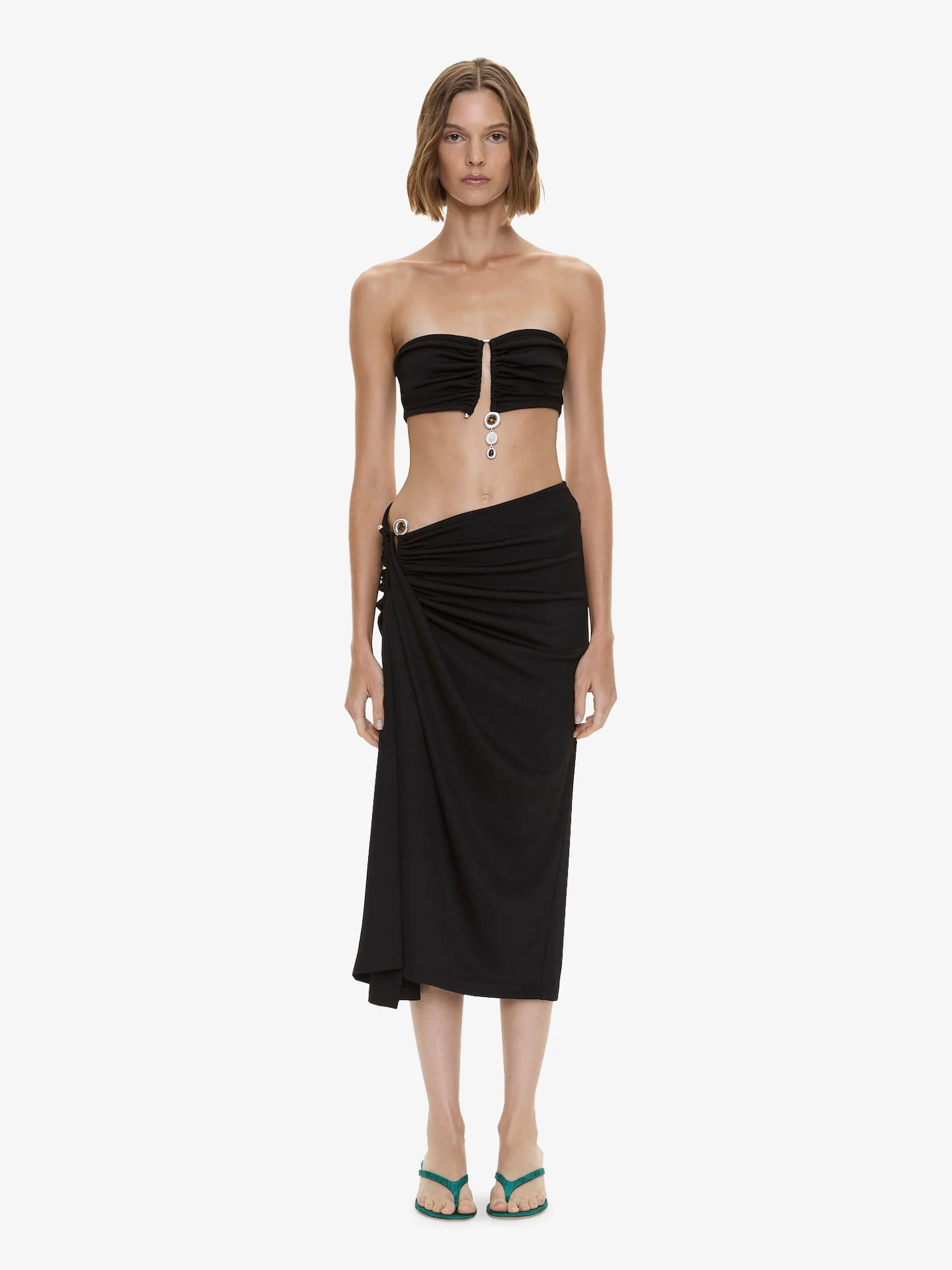 Droplet Crystal Clasp Cascade Skirt - Image 5